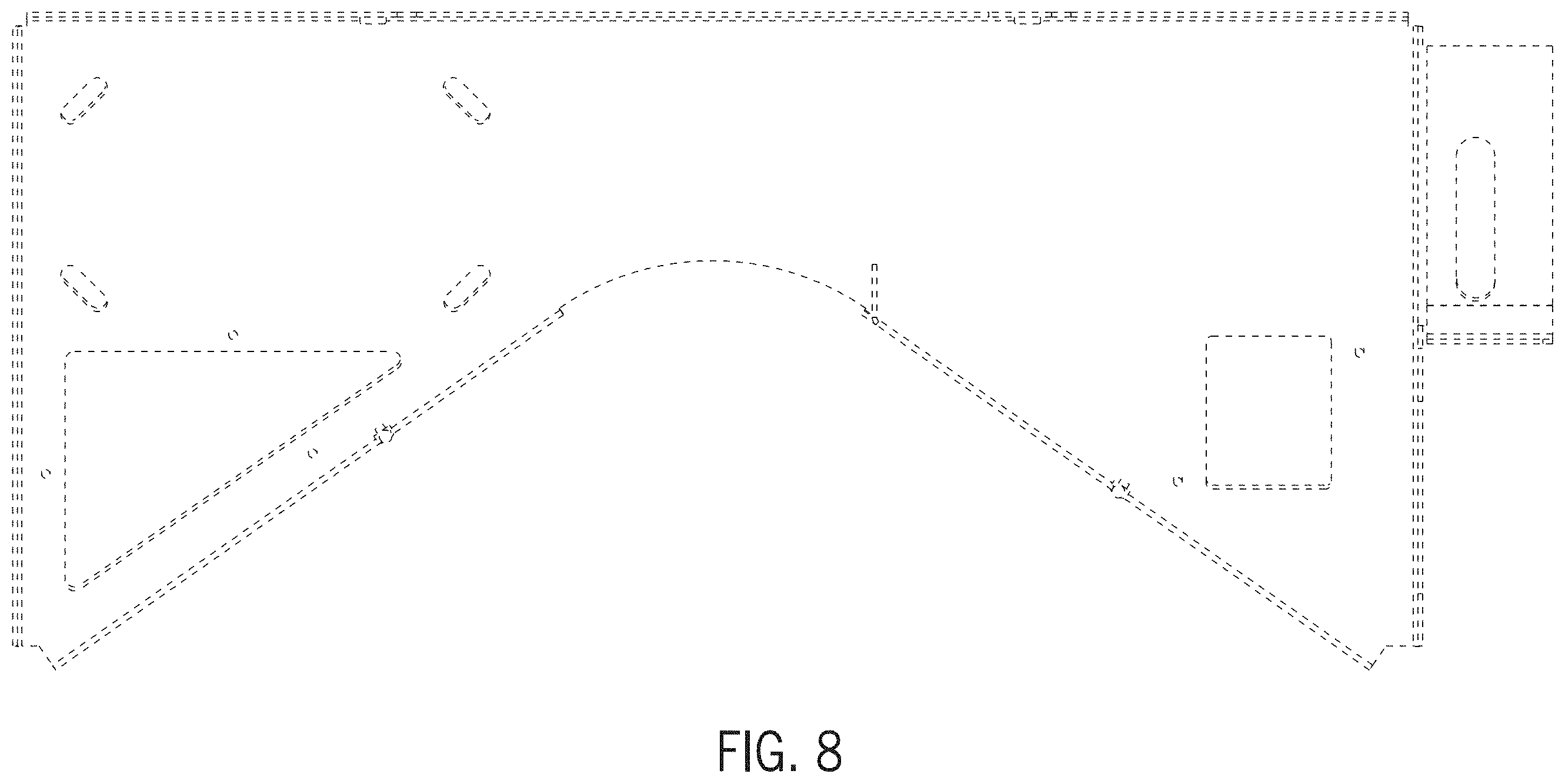 Patent USD1001895 Figure 6 – Playfield arch for a pinball machine