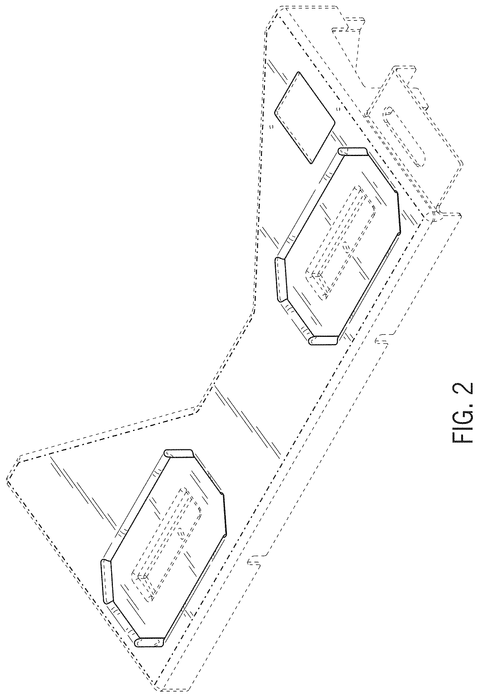 Patent USD1001896 Figure 2 – Playfield arch for a pinball machine