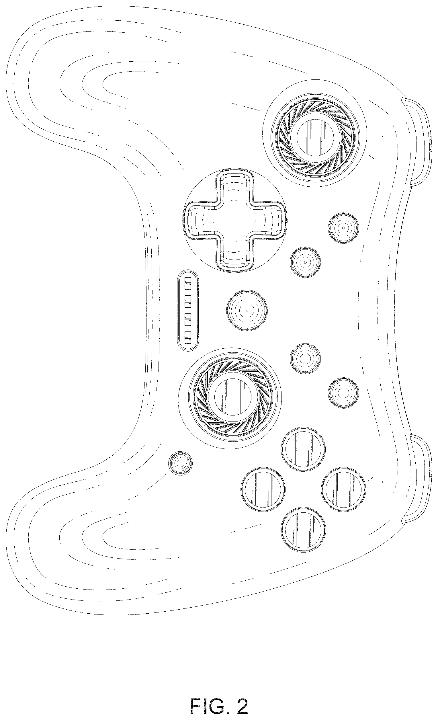 Patent USD1001897 Figure 2 – Game controller