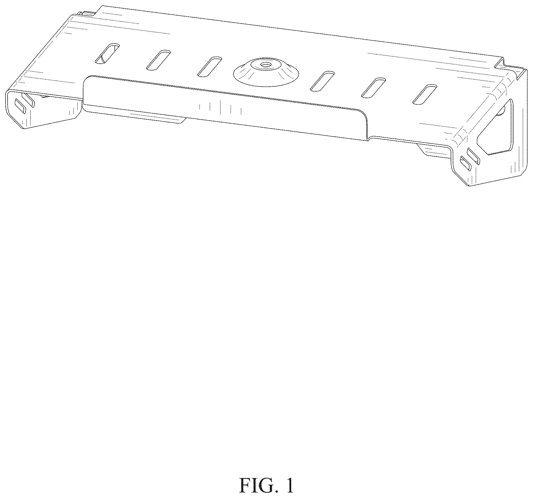 Patent USD1001899 Figure 1 – Wall mount bracket for video game console
