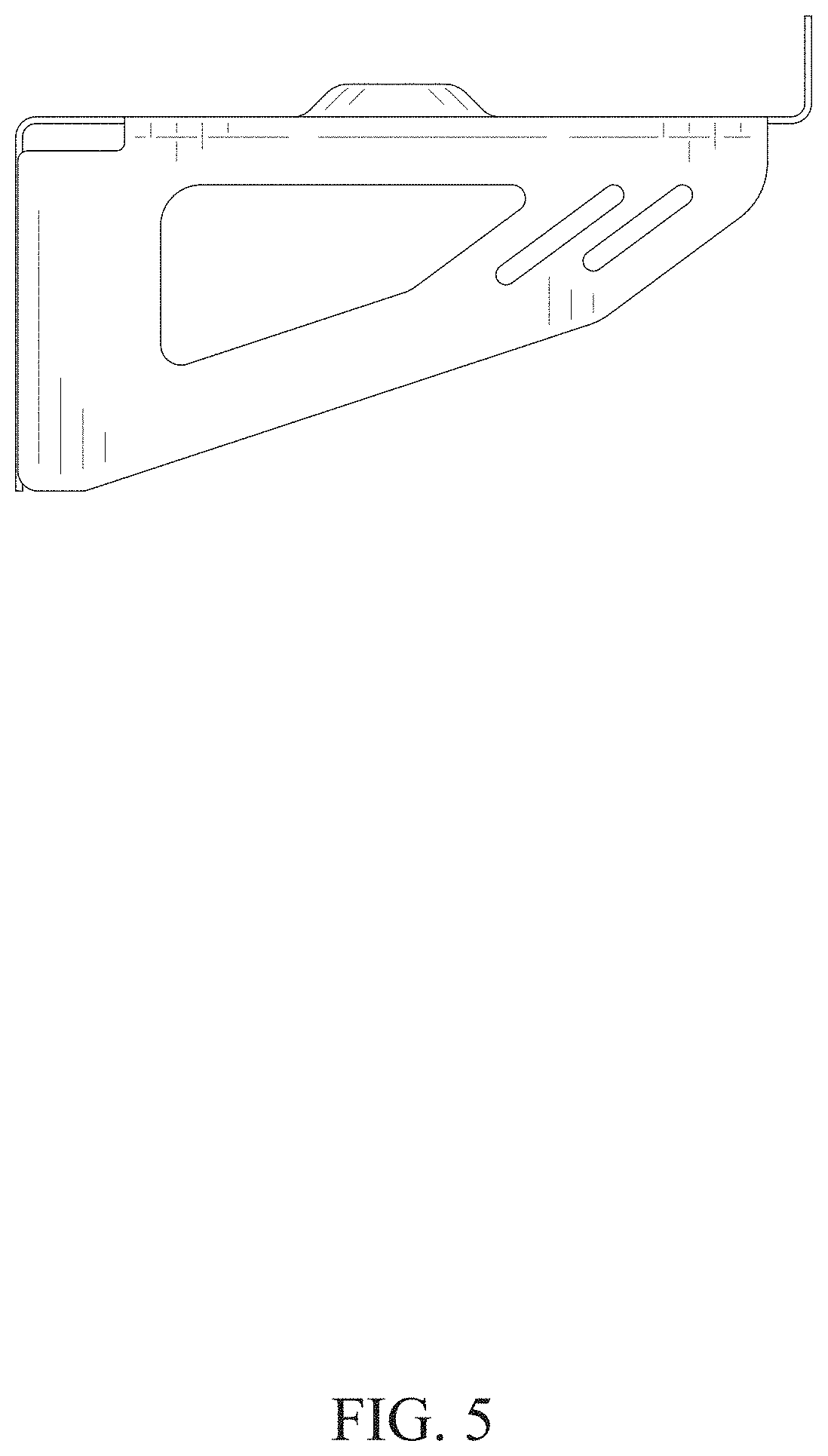 Patent USD1001899 Figure 5 – Wall mount bracket for video game console