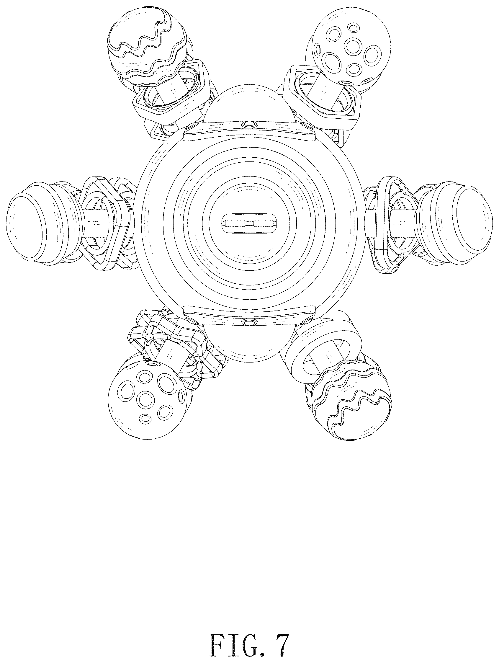 Patent USD1001902 Figure 7 – Rocket ball