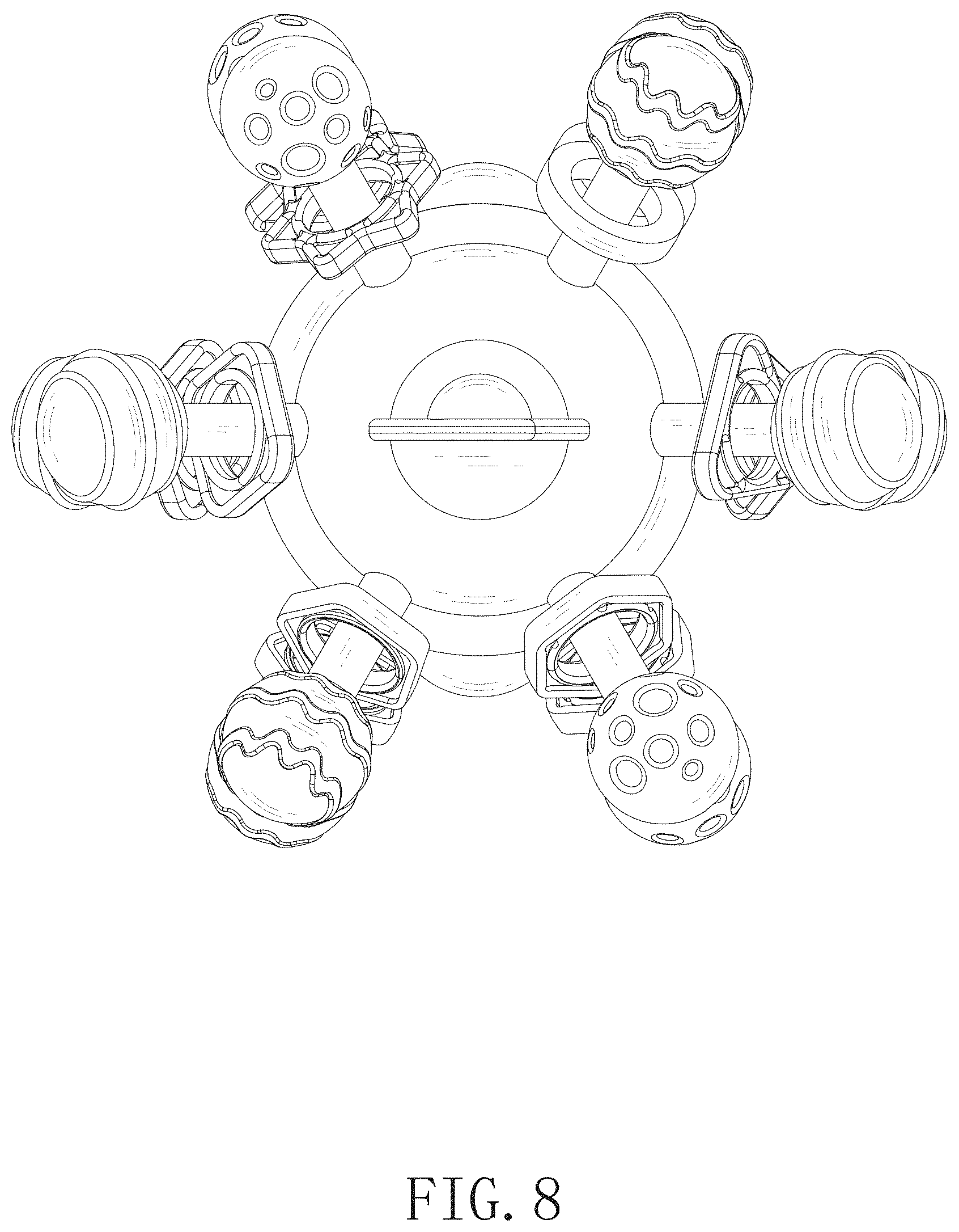 Patent USD1001902 Figure 8 – Rocket ball