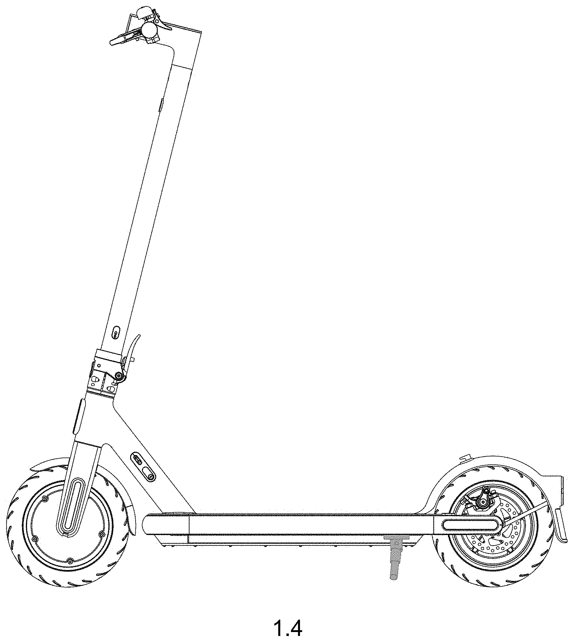 Patent USD1001904 Figure 3 – Scooter