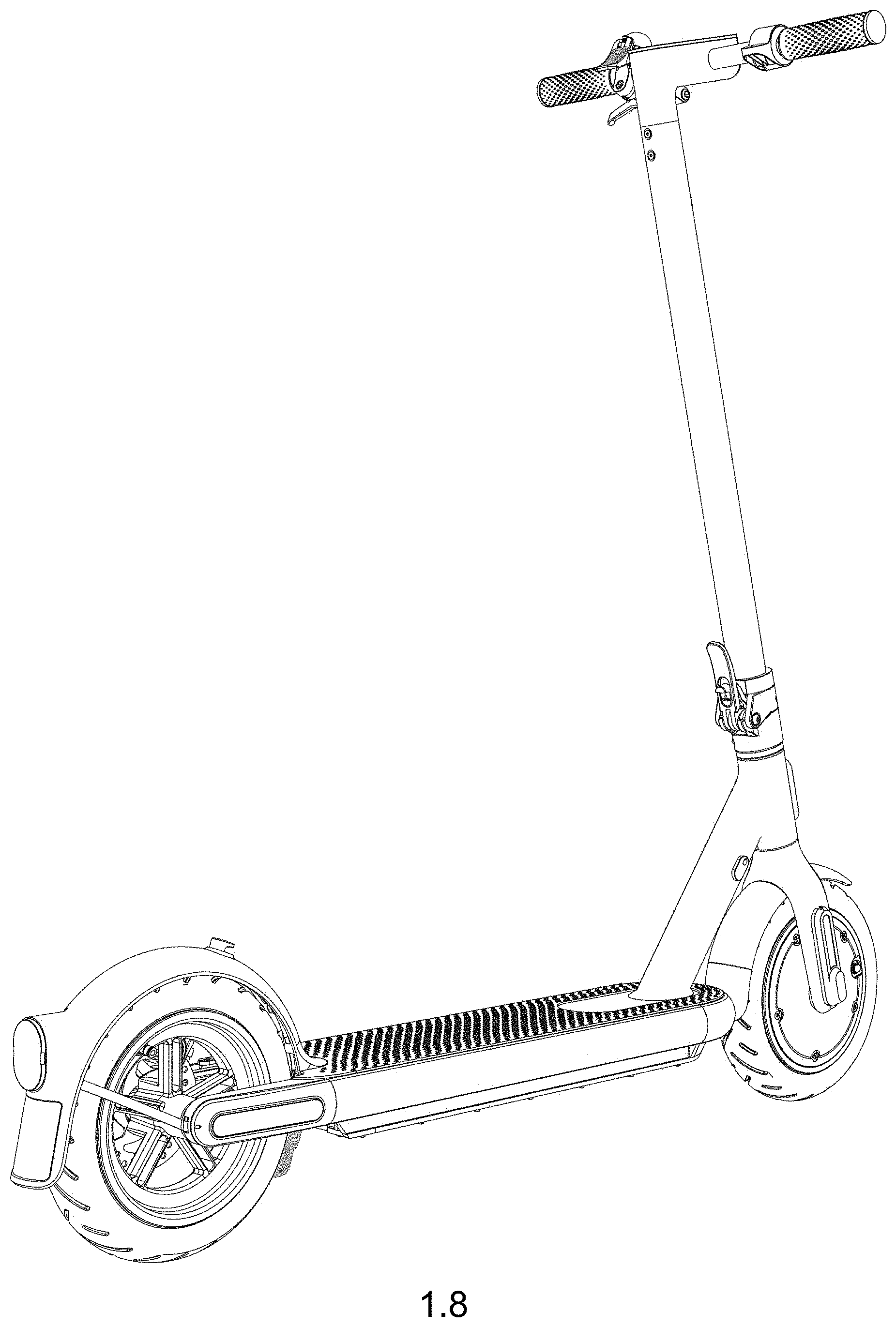 Patent USD1001904 Figure 6 – Scooter