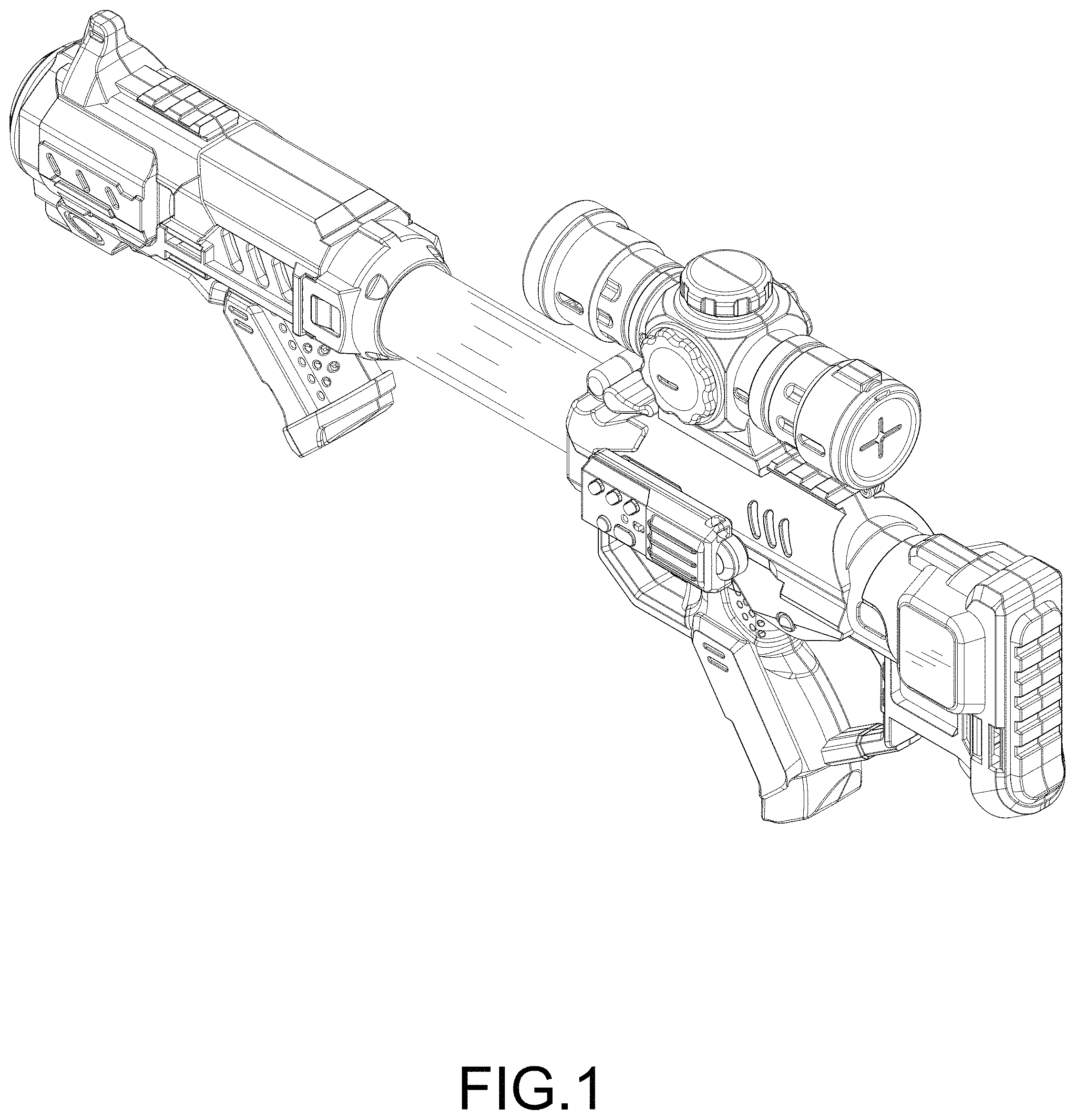 Patent USD1001917 Figure 1 – Toy gun