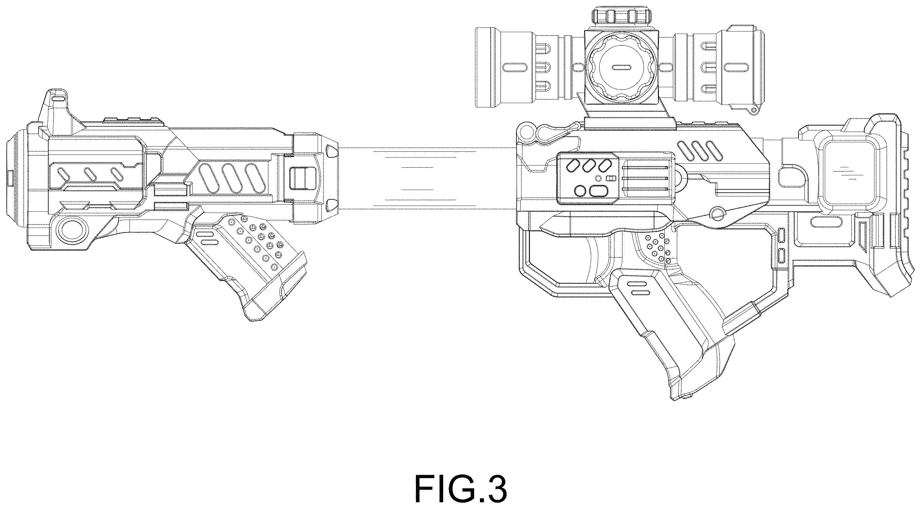 Patent USD1001917 Figure 3 – Toy gun
