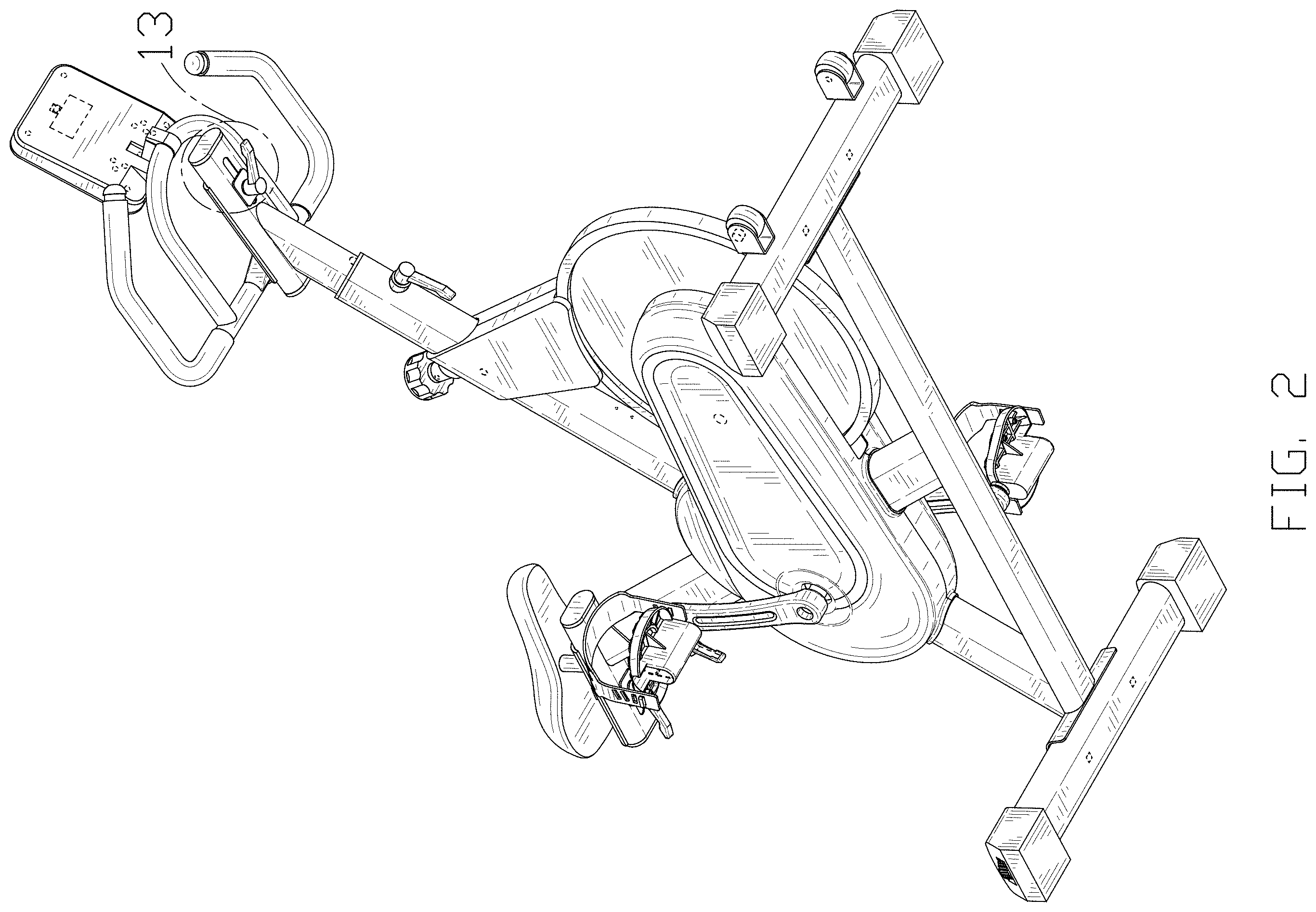 Patent USD1001919 Figure 2 – Exercise bike