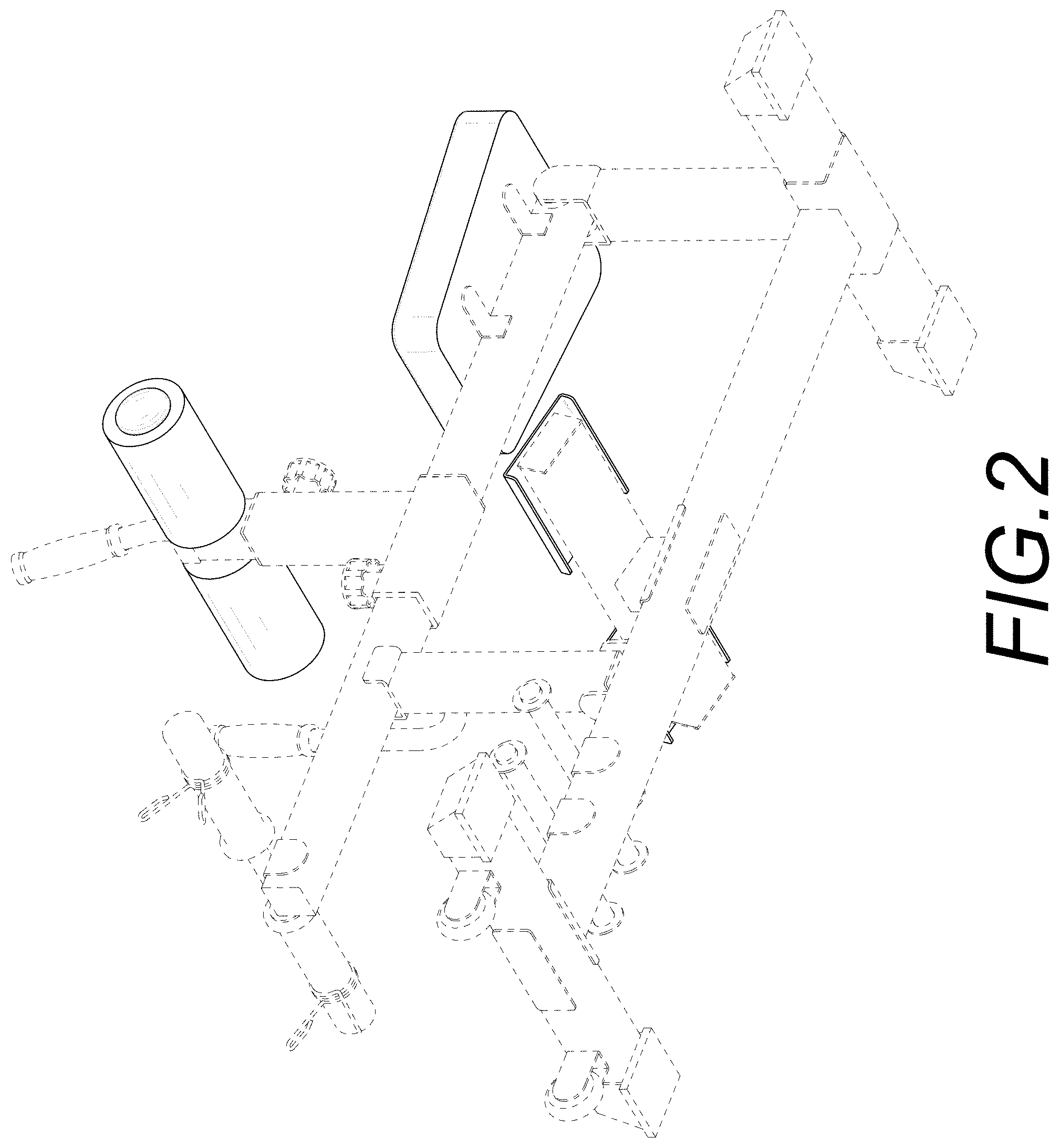 Patent USD1001924 Figure 2 – Calf raise exercise machine
