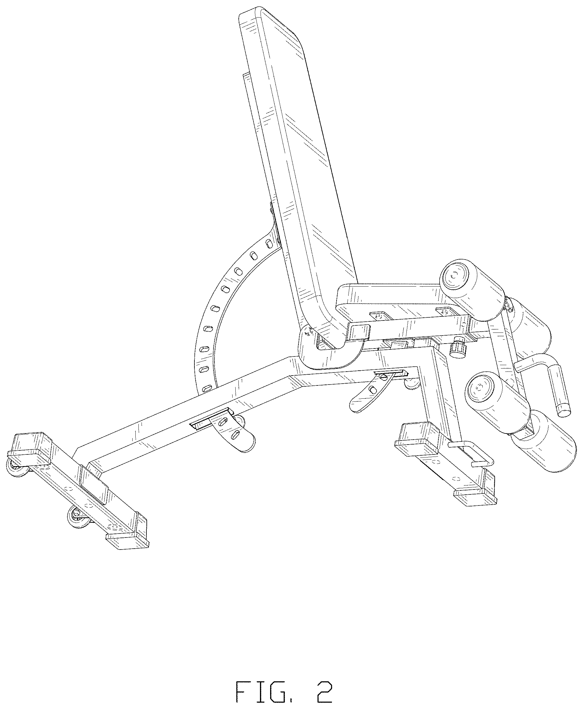 Patent USD1001926 Figure 2 – Exercise bench