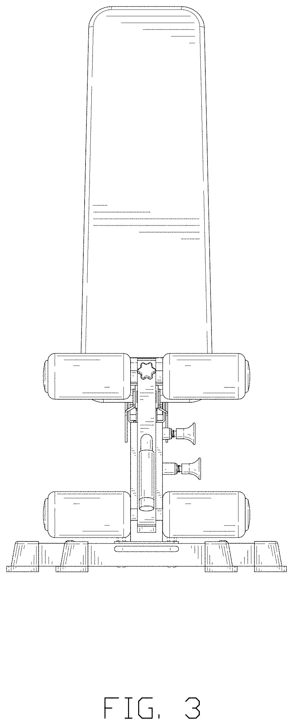 Patent USD1001926 Figure 3 – Exercise bench
