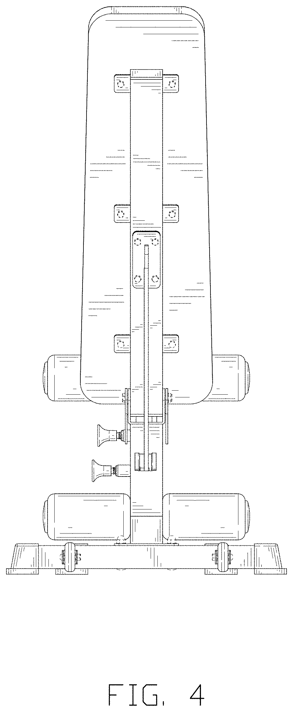 Patent USD1001926 Figure 4 – Exercise bench
