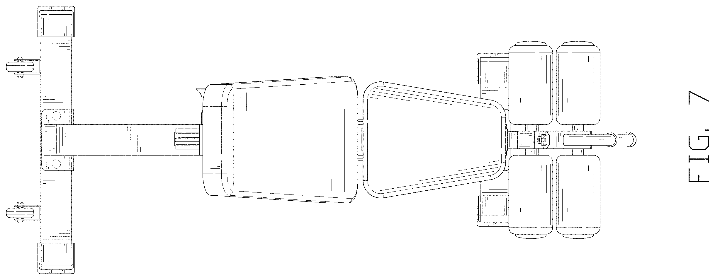 Patent USD1001926 Figure 7 – Exercise bench