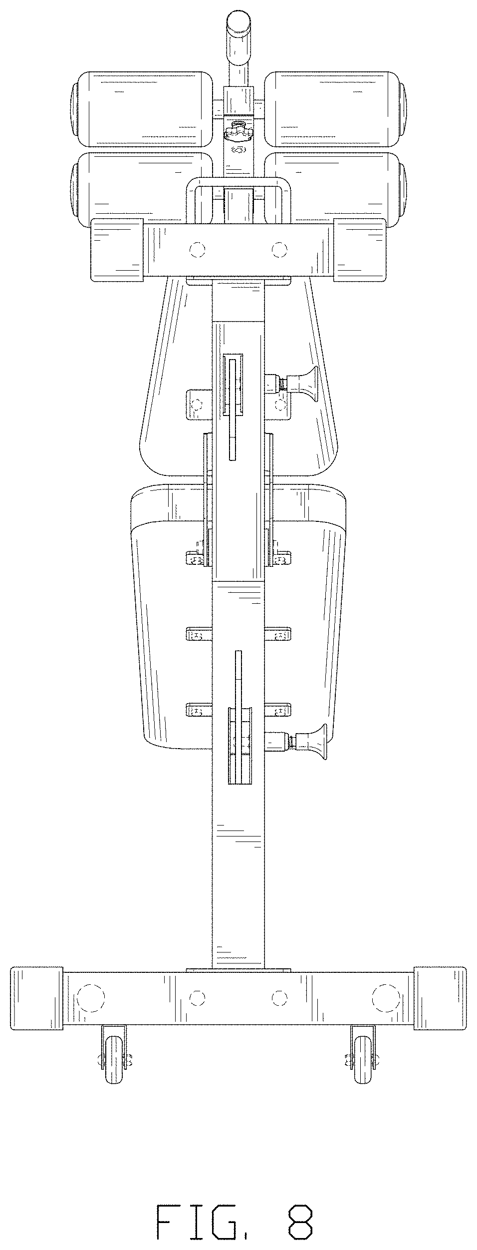 Patent USD1001926 Figure 8 – Exercise bench