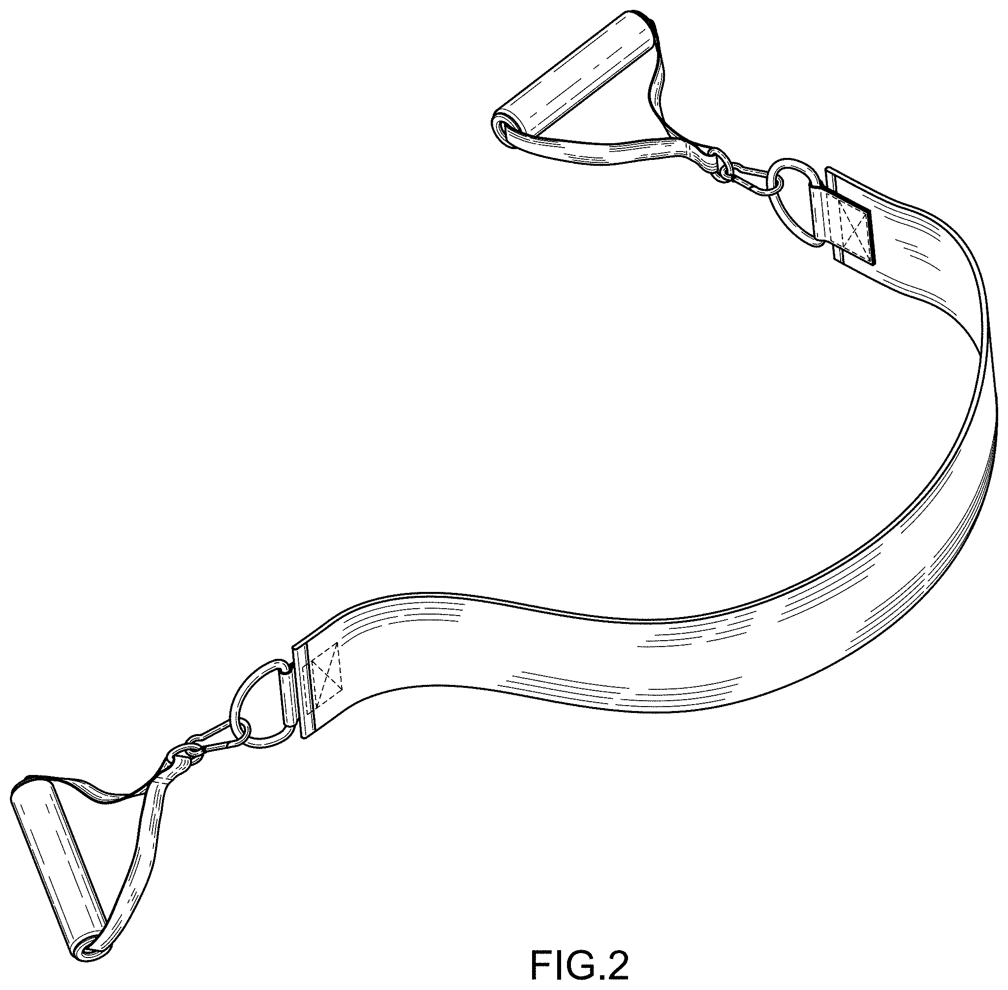 Patent USD1001927 Figure 2 – Set of resistance bands with handles