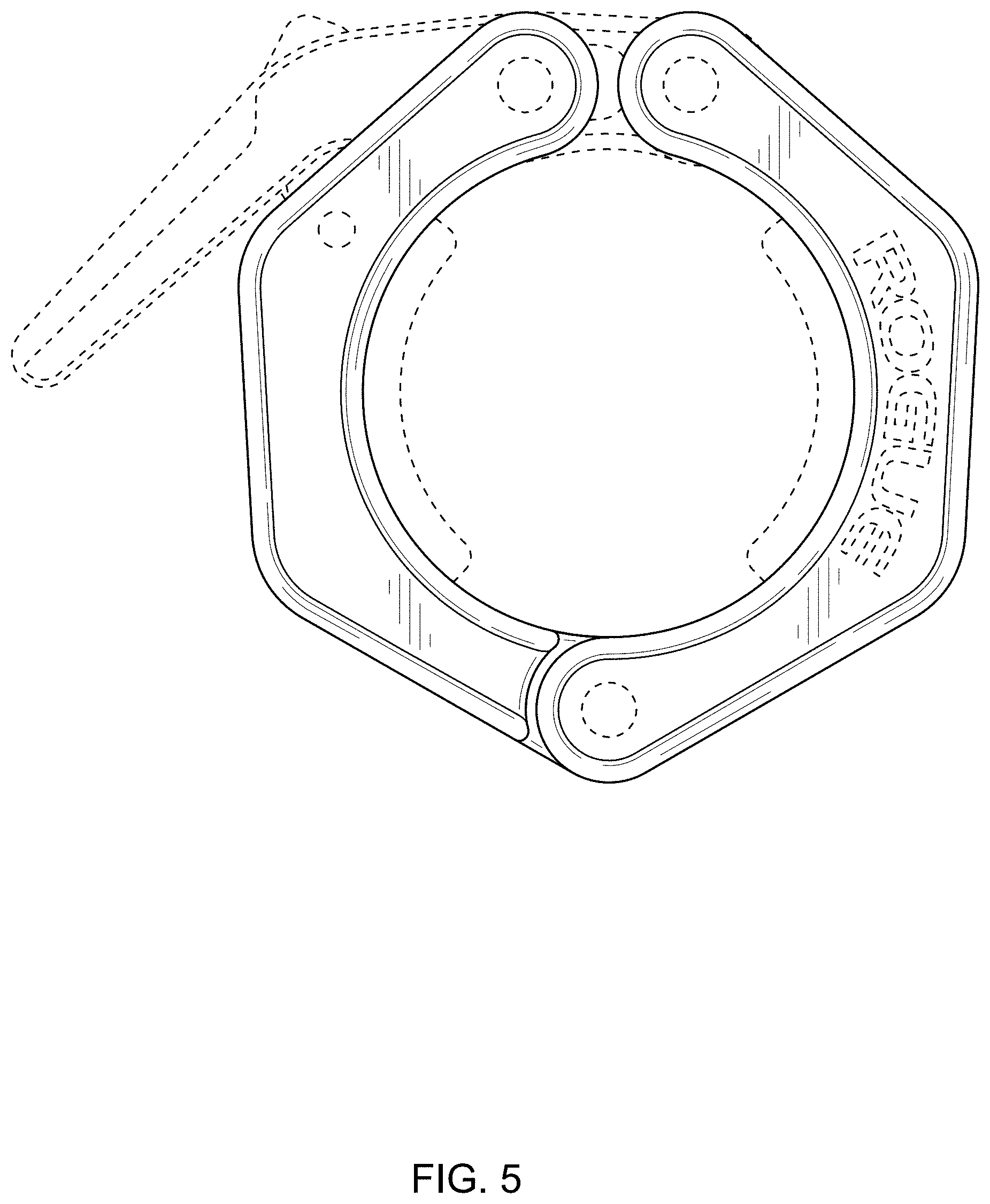 Patent USD1001928 Figure 5 – Collar