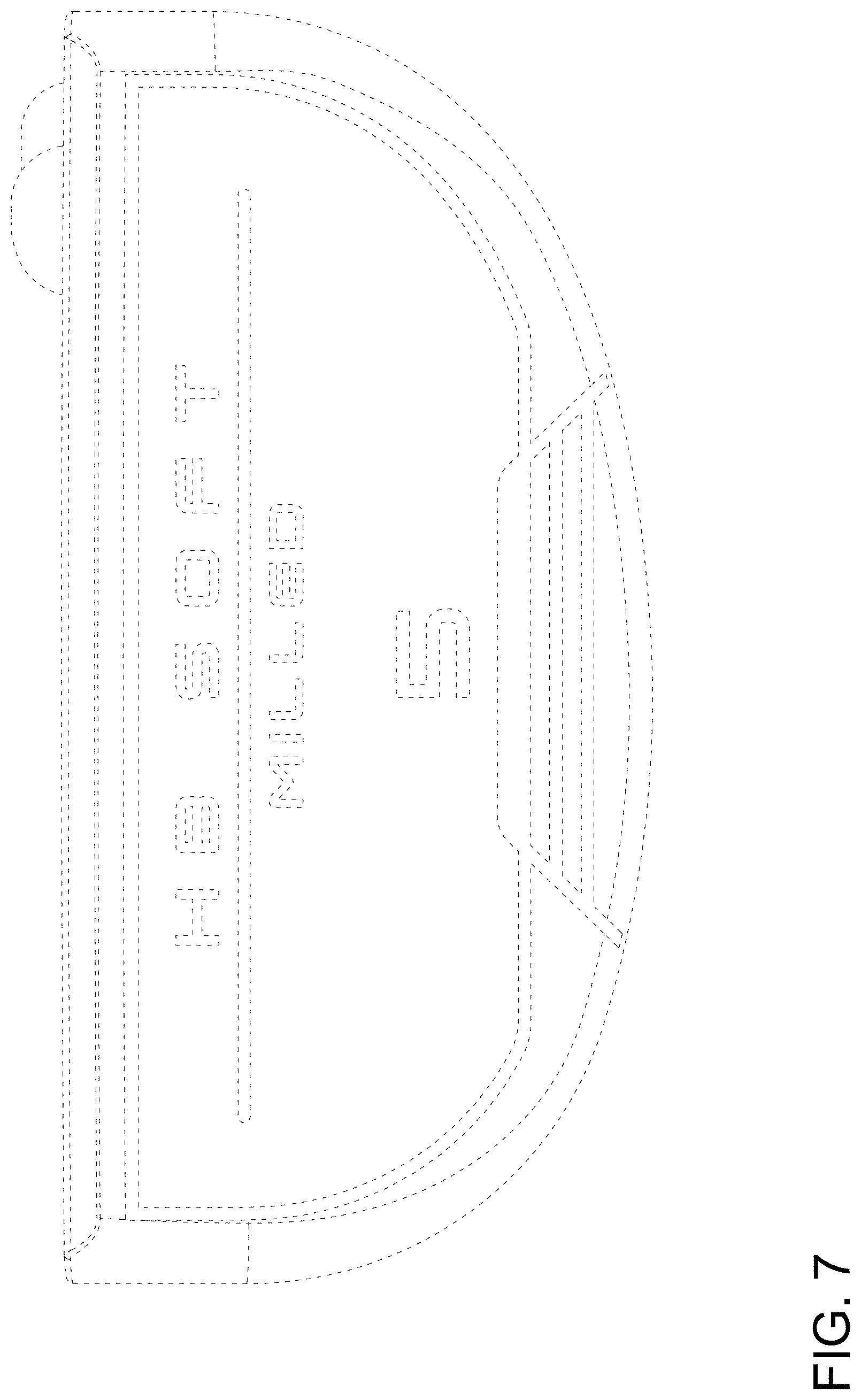 Patent USD1001935 Figure 6 – Golf putter head