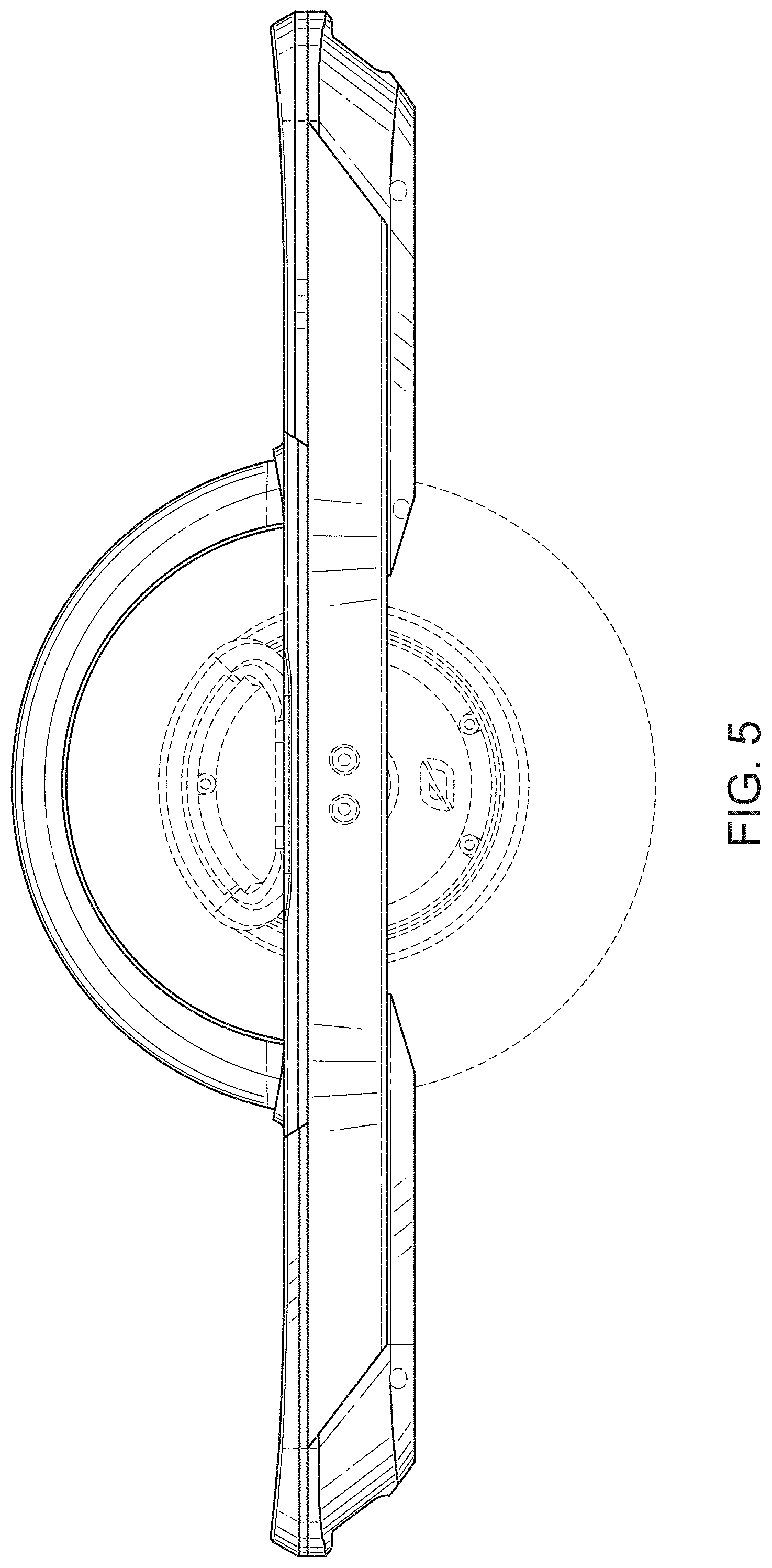 Patent USD1001938 Figure 5 – Electric vehicle with fender