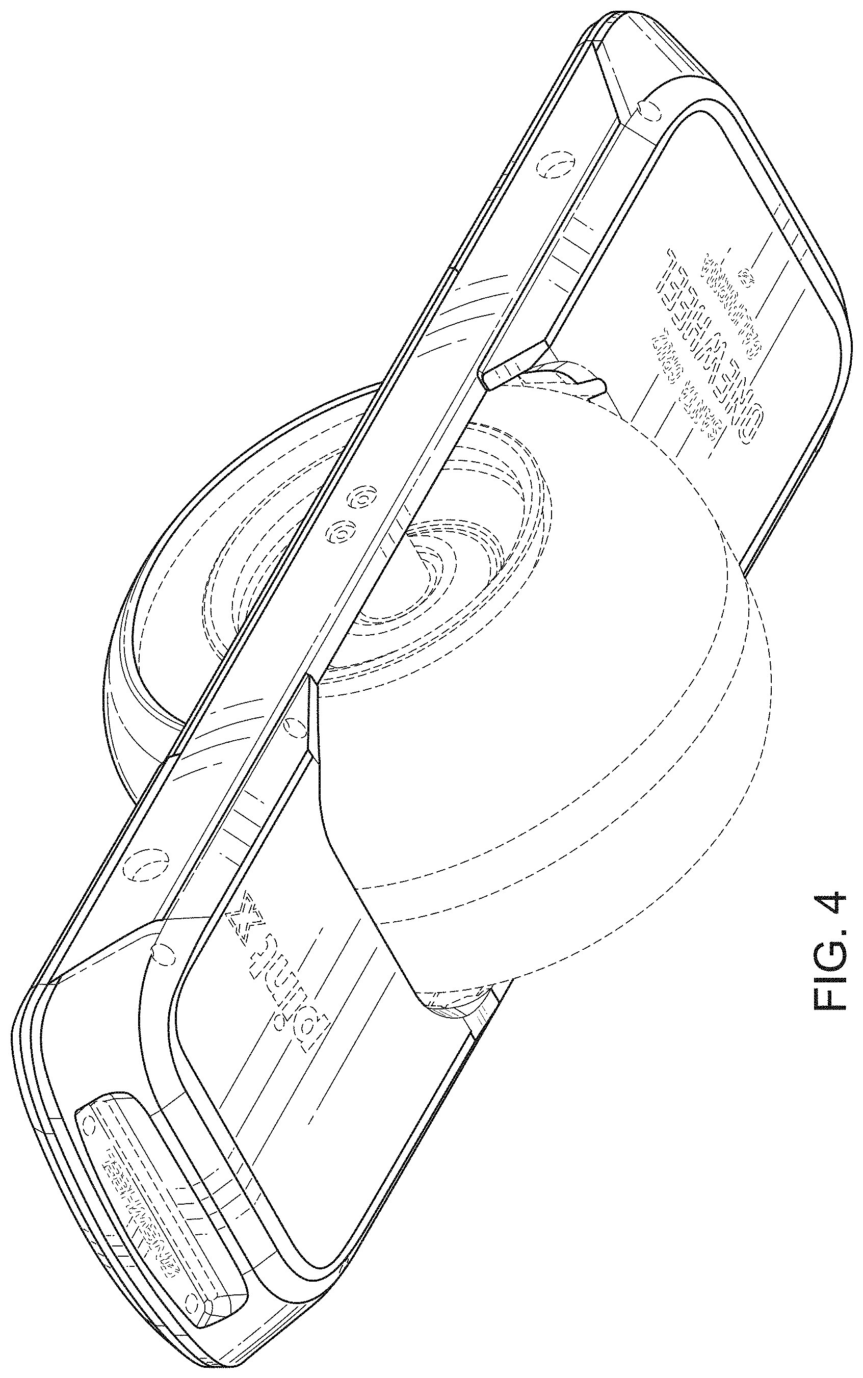 Patent USD1001942 Figure 4 – Electric vehicle with fender