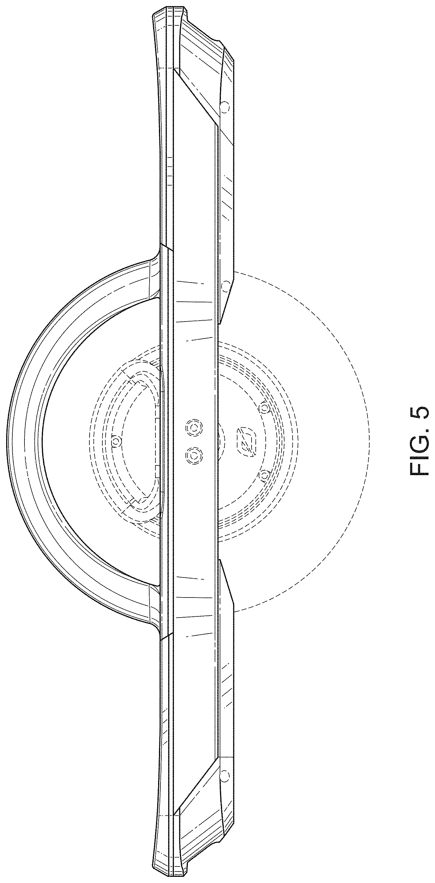 Patent USD1001942 Figure 5 – Electric vehicle with fender