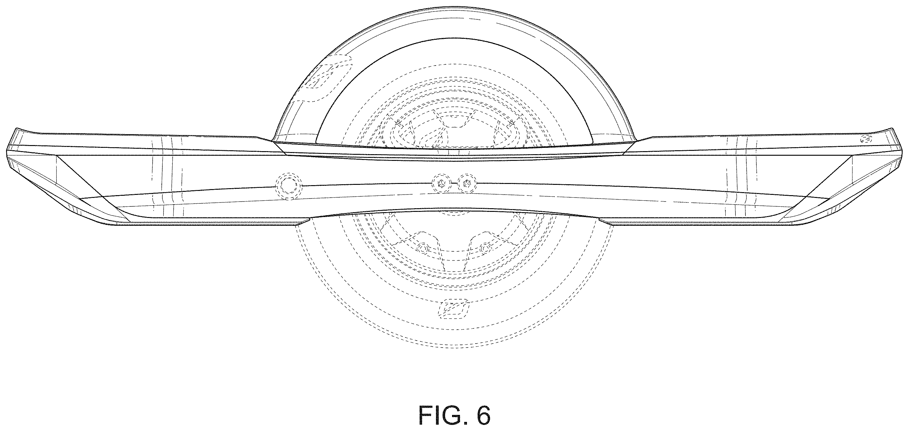 Patent USD1001945 Figure 6 – Electric vehicle with fender