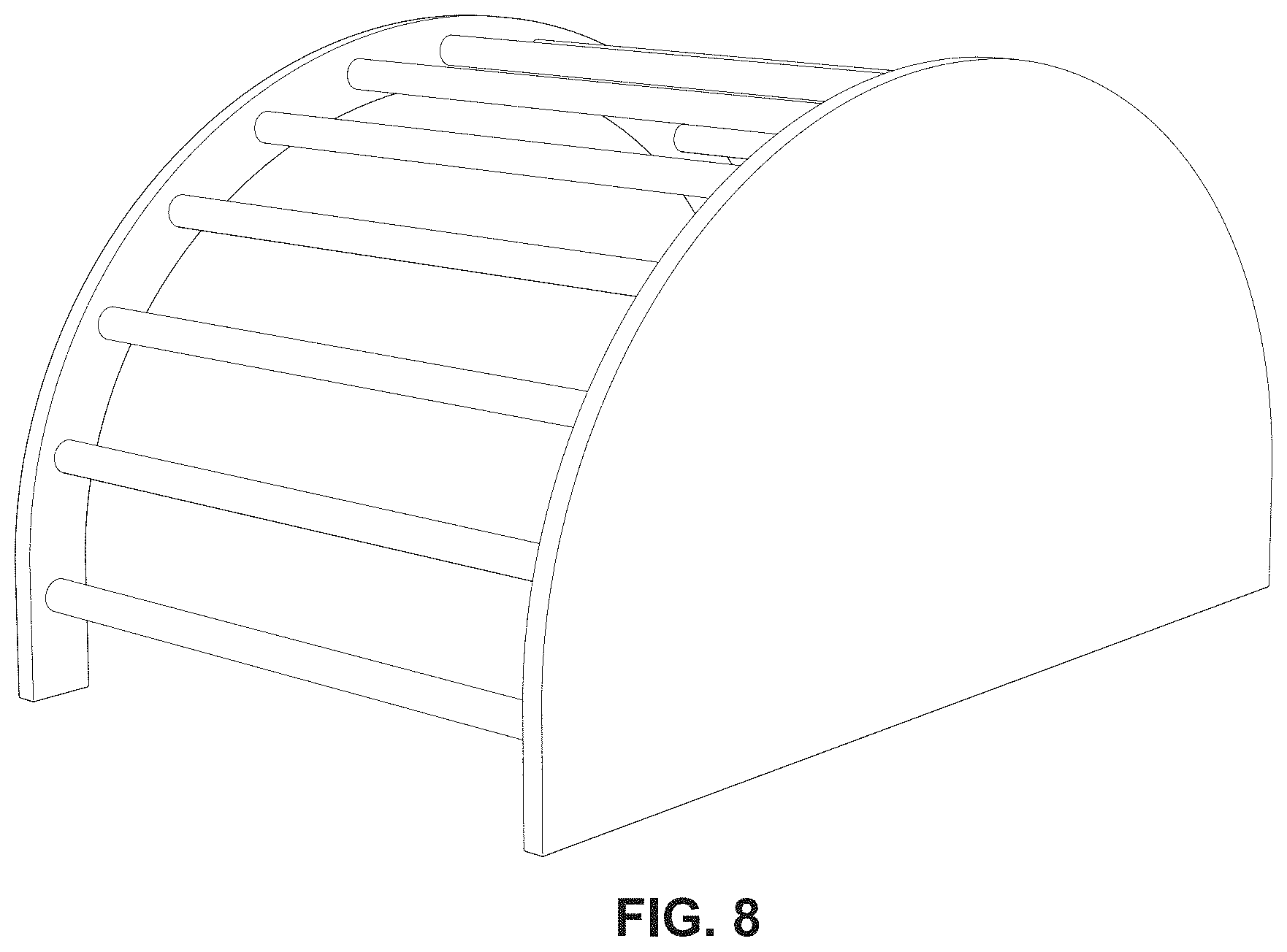 Patent USD1001946 Figure 8 – Climbing frame