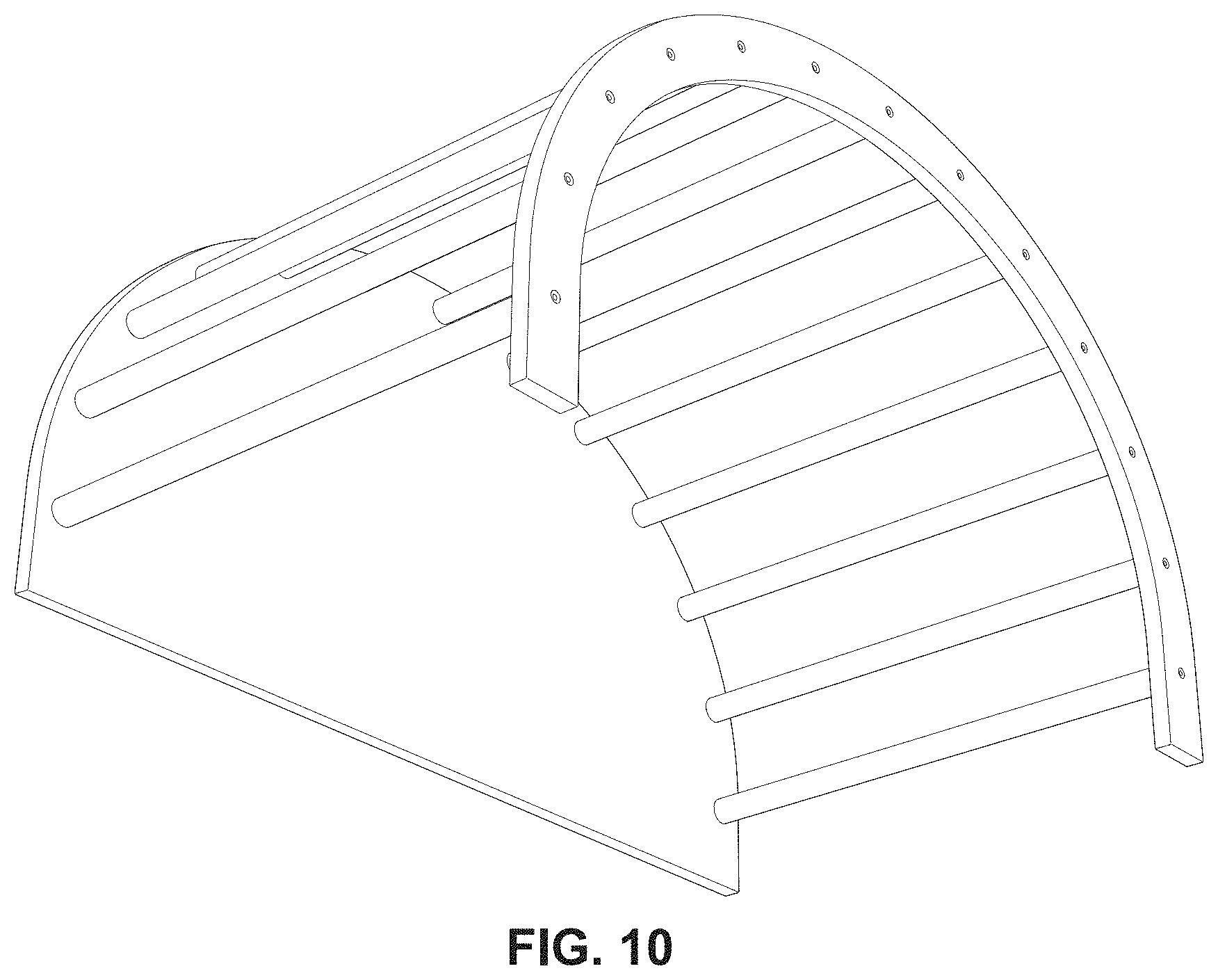 Patent USD1001946 Figure 10 – Climbing frame