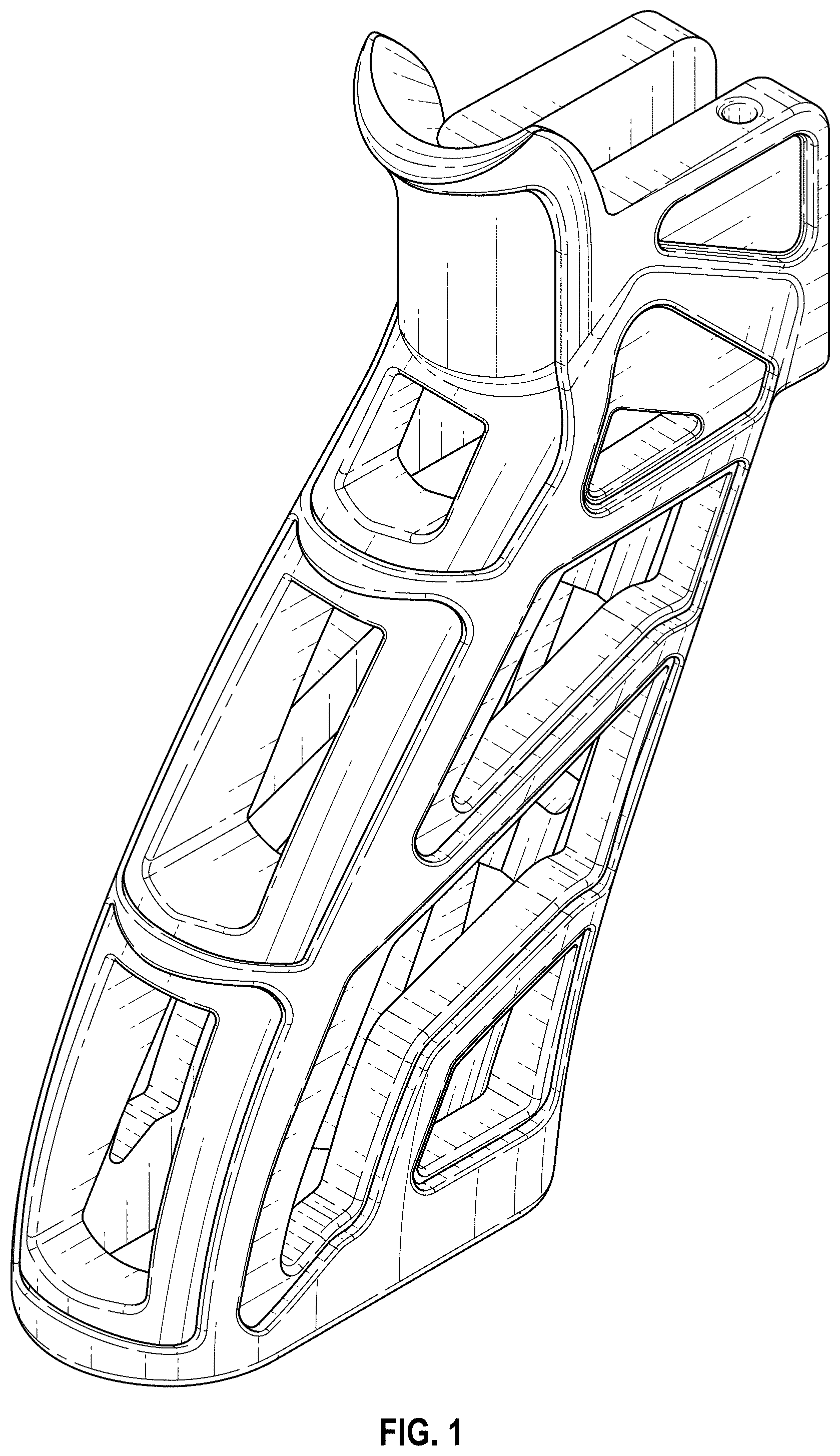 Patent USD1001949 Figure 1 – Pistol grip frame