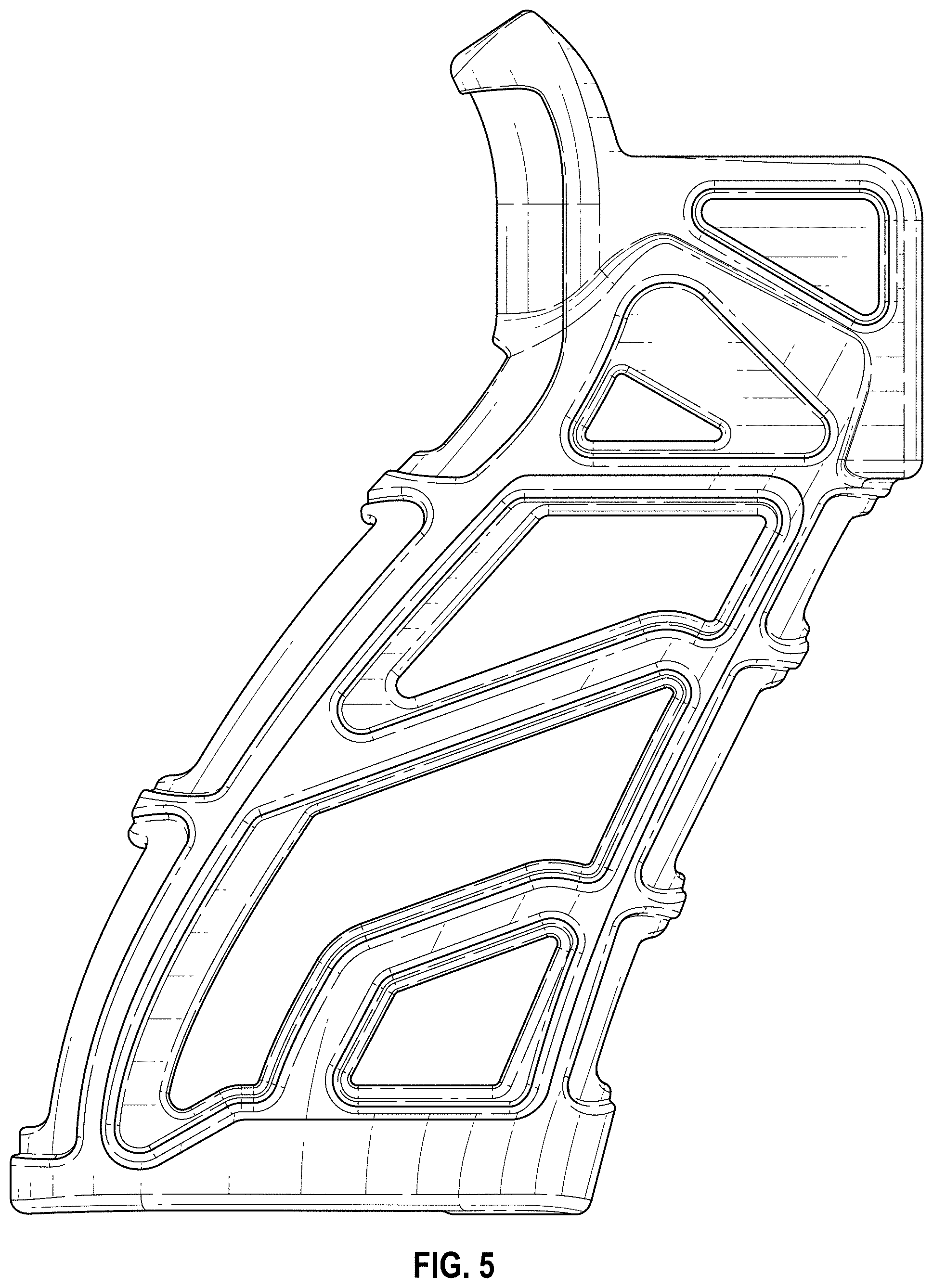 Patent USD1001949 Figure 4 – Pistol grip frame