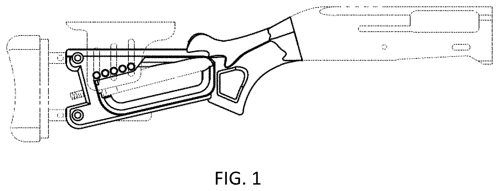 Patent USD1001950 Figure 1 – Stock framework