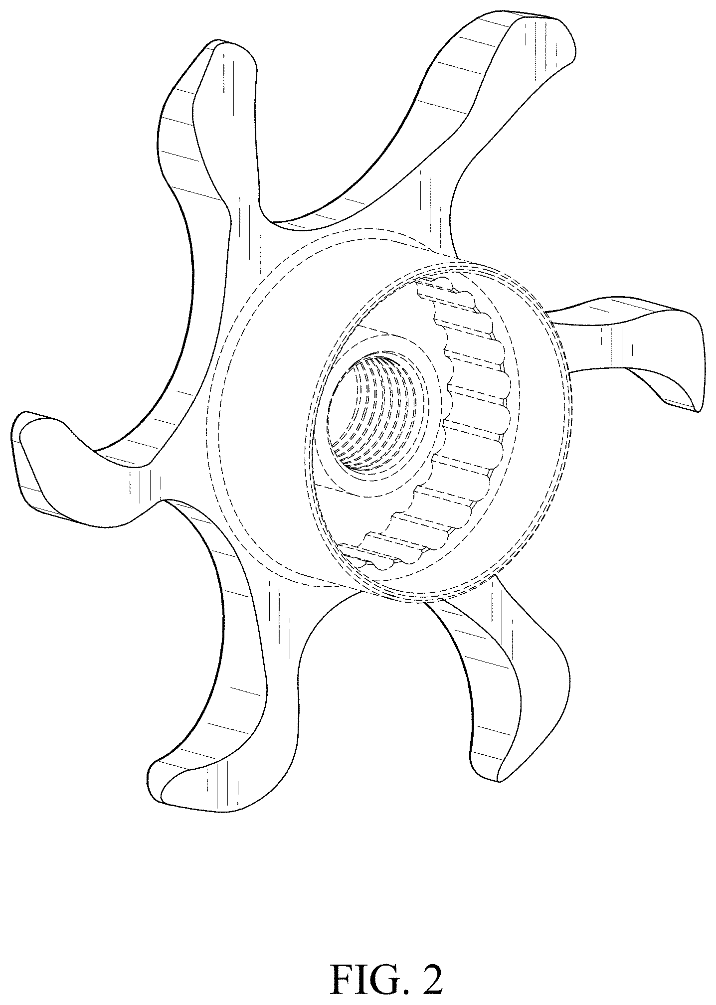 Patent USD1001956 Figure 2 – Star drag component