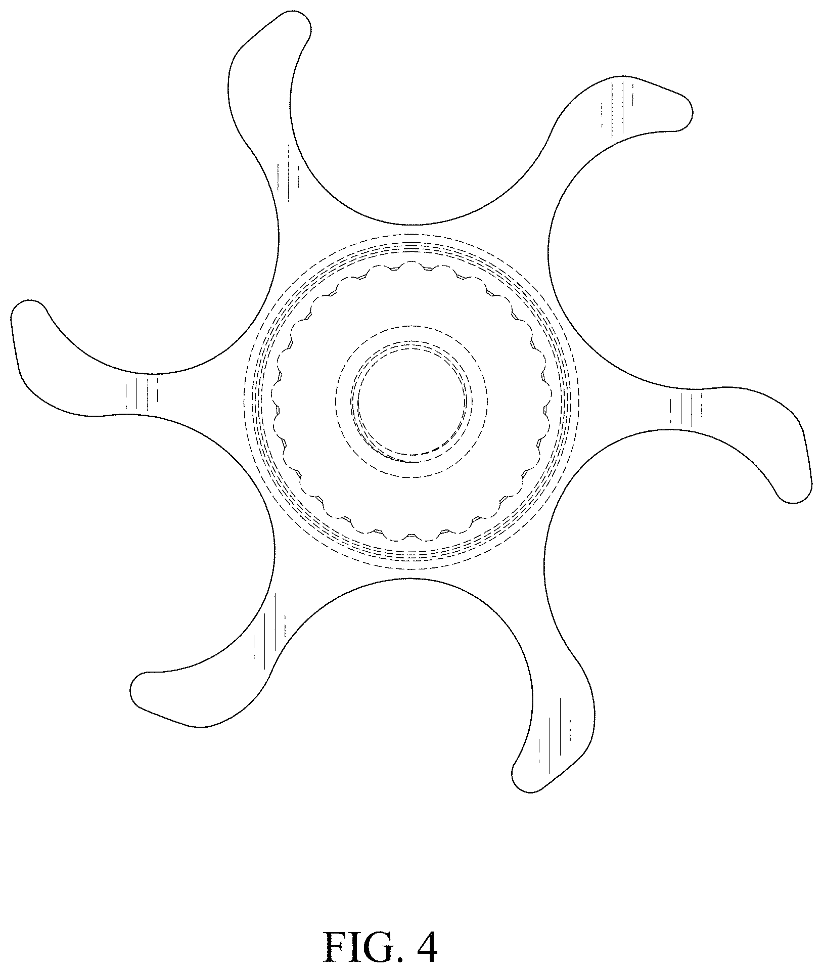 Patent USD1001956 Figure 4 – Star drag component