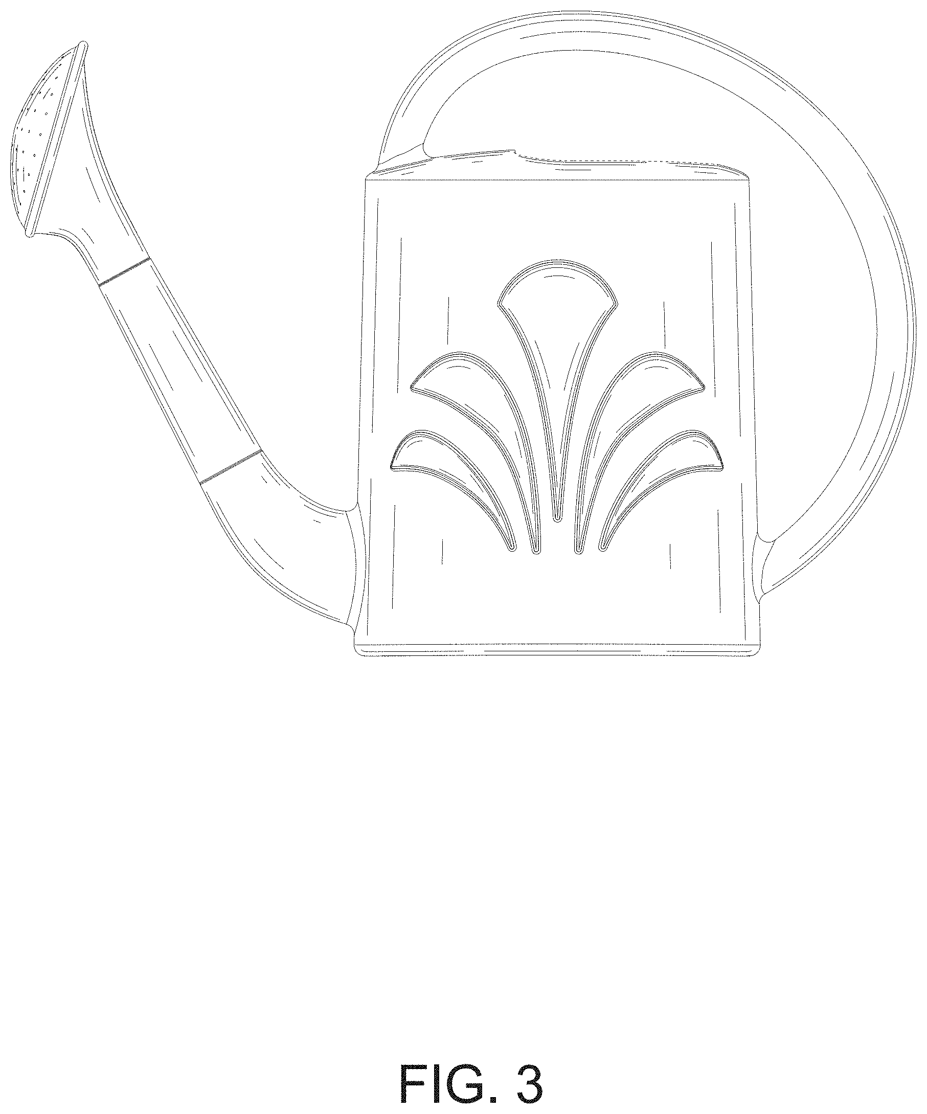 Patent USD1001962 Figure 3 – Watering can
