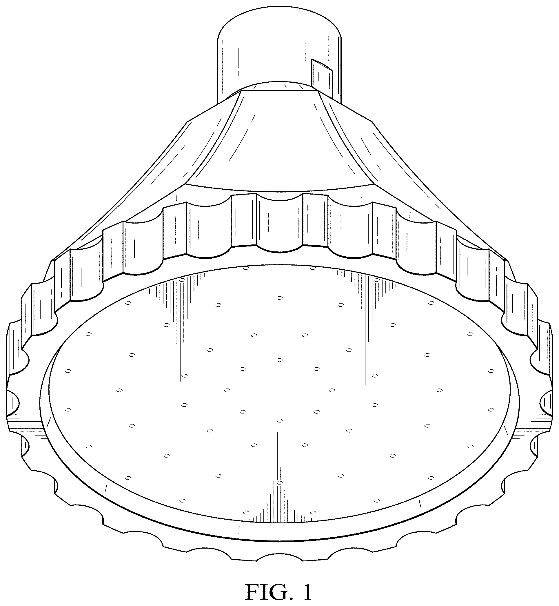 Patent USD1001965 Figure 1 – Shower head
