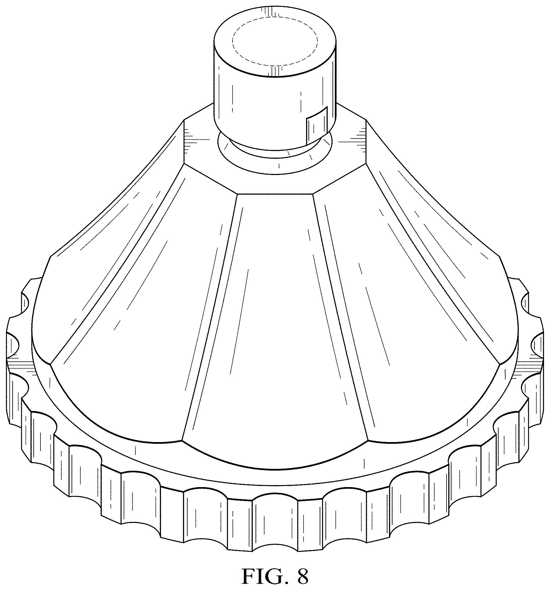 Patent USD1001965 Figure 5 – Shower head