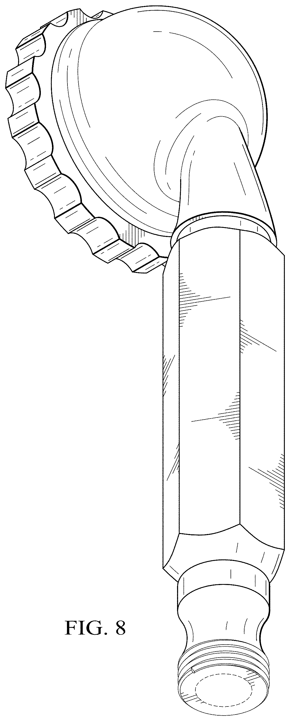 Patent USD1001970 Figure 5 – Handheld shower head