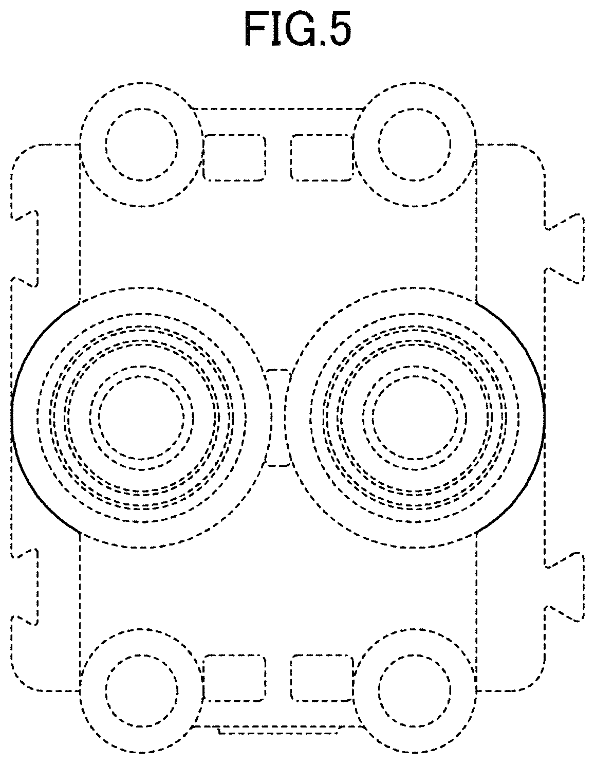 Patent USD1001971 Figure 5 – Fluid block