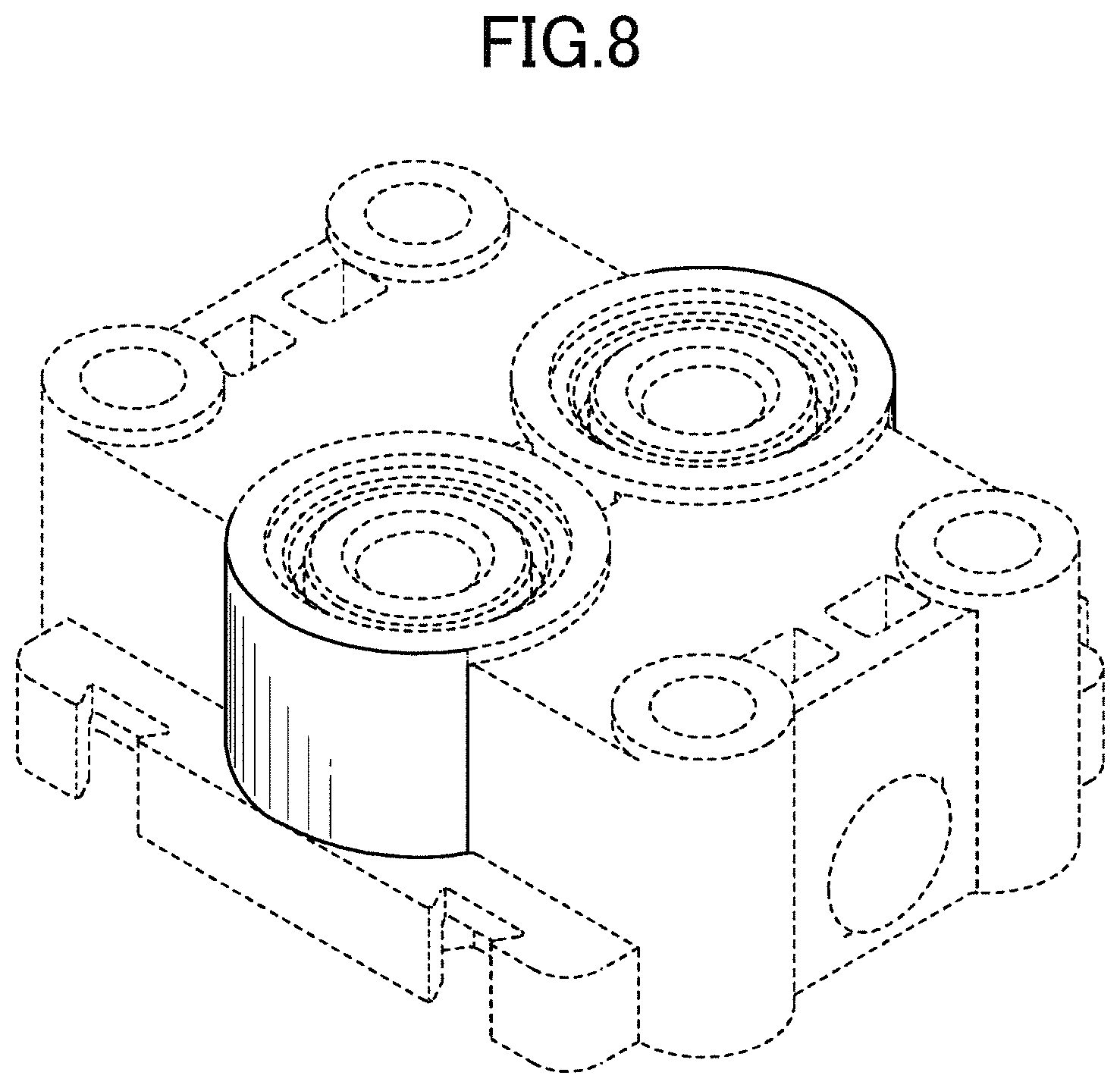 Patent USD1001971 Figure 8 – Fluid block