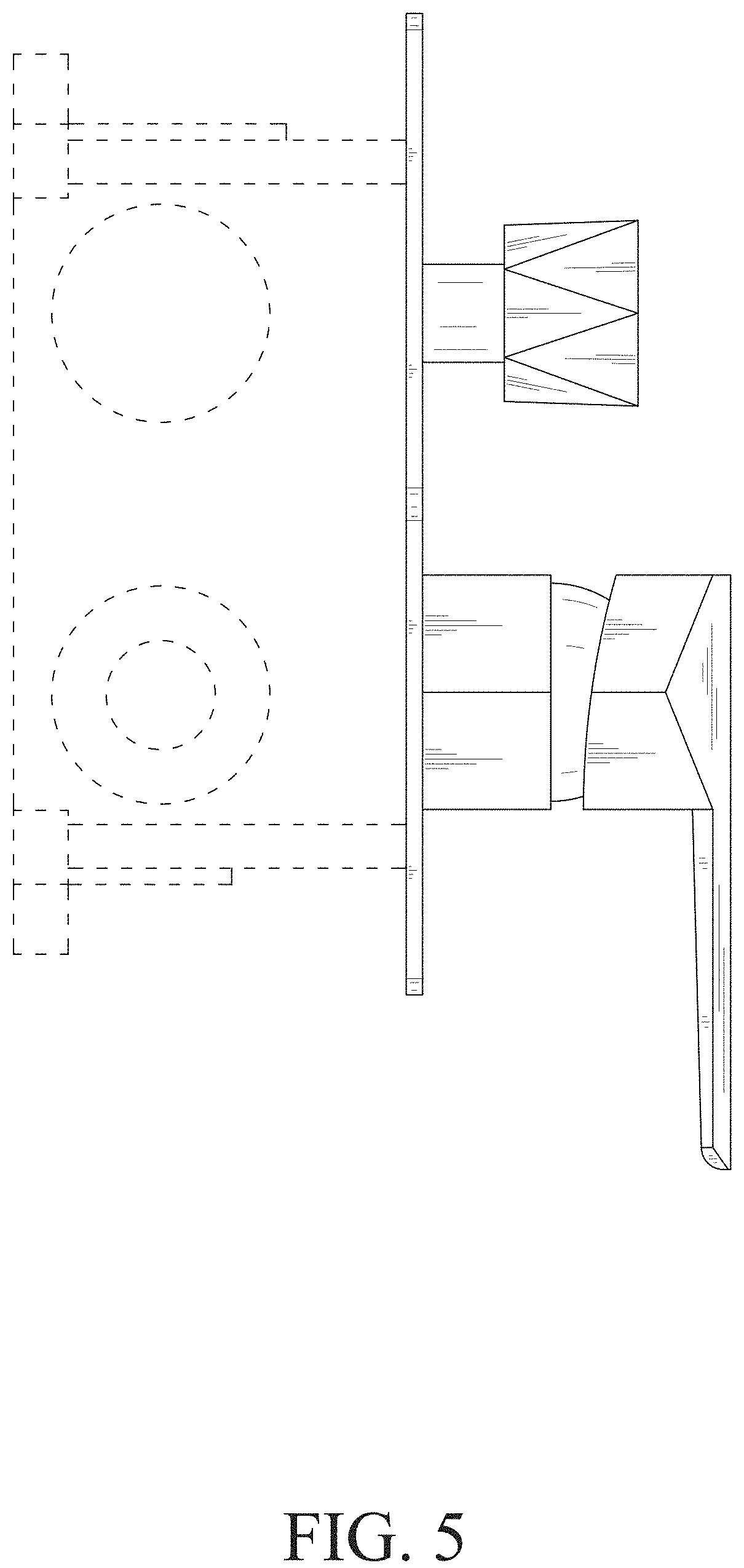 Patent USD1001973 Figure 5 – Shower mixer valve control