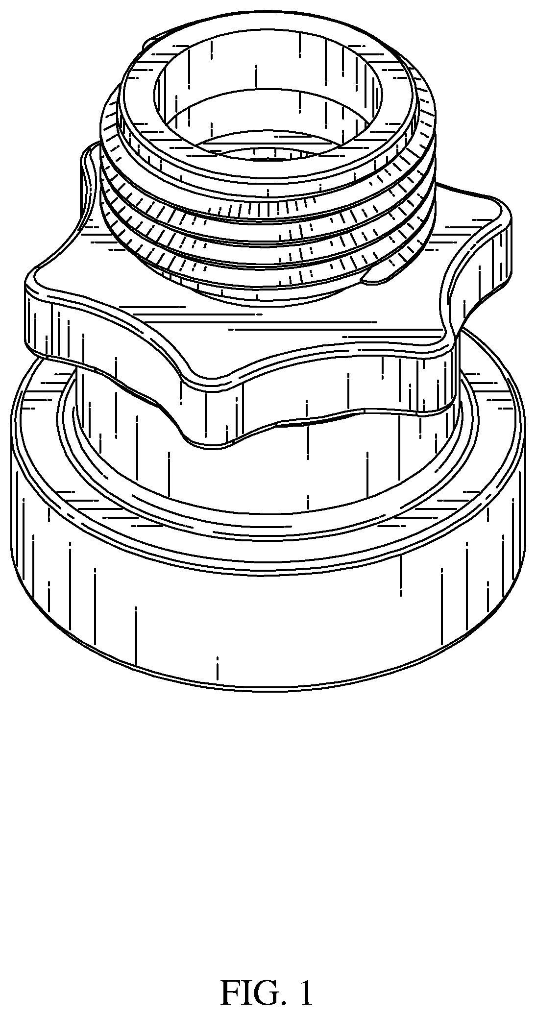 Patent USD1001977 Figure 1 – Hose adapter