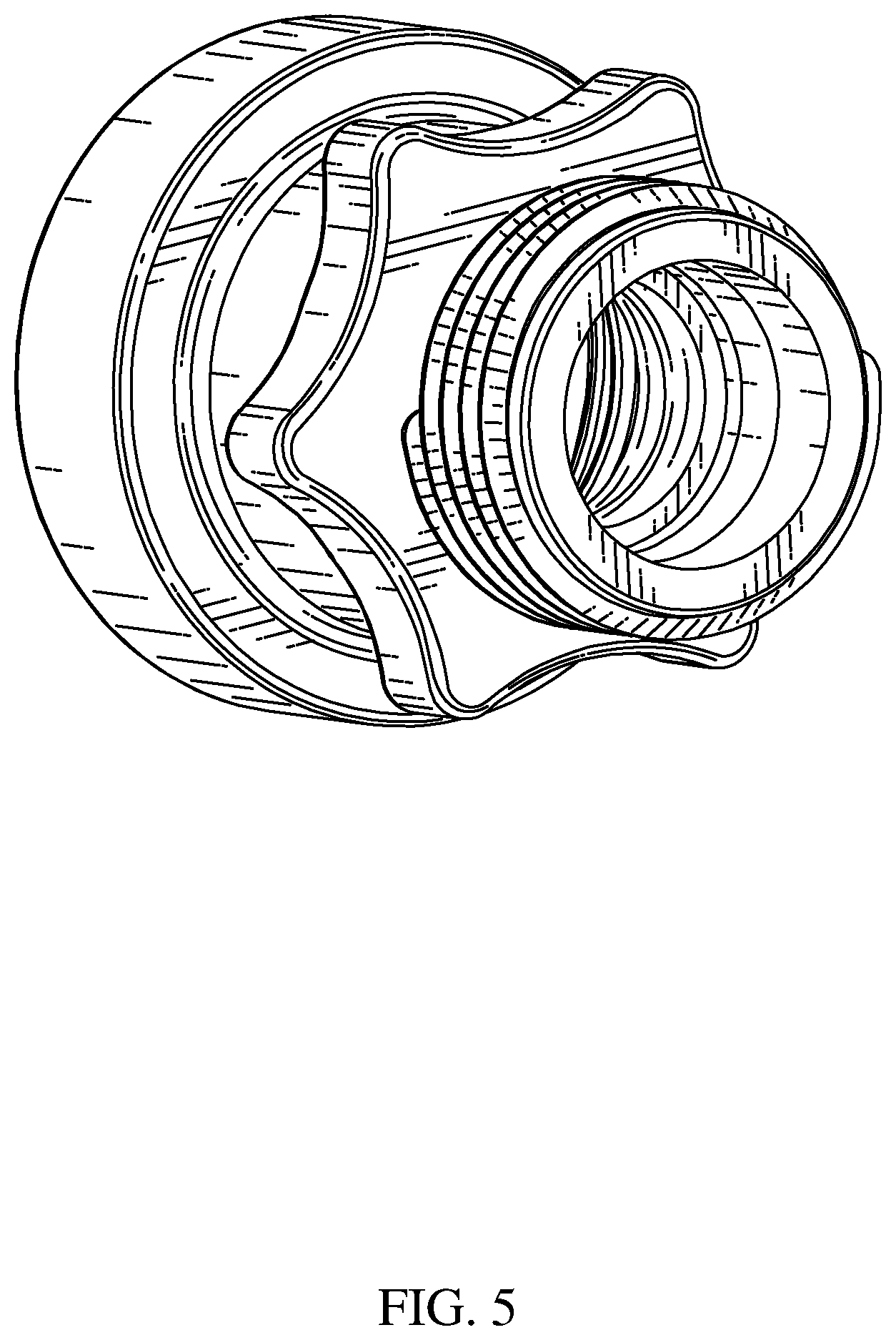 Patent USD1001977 Figure 5 – Hose adapter
