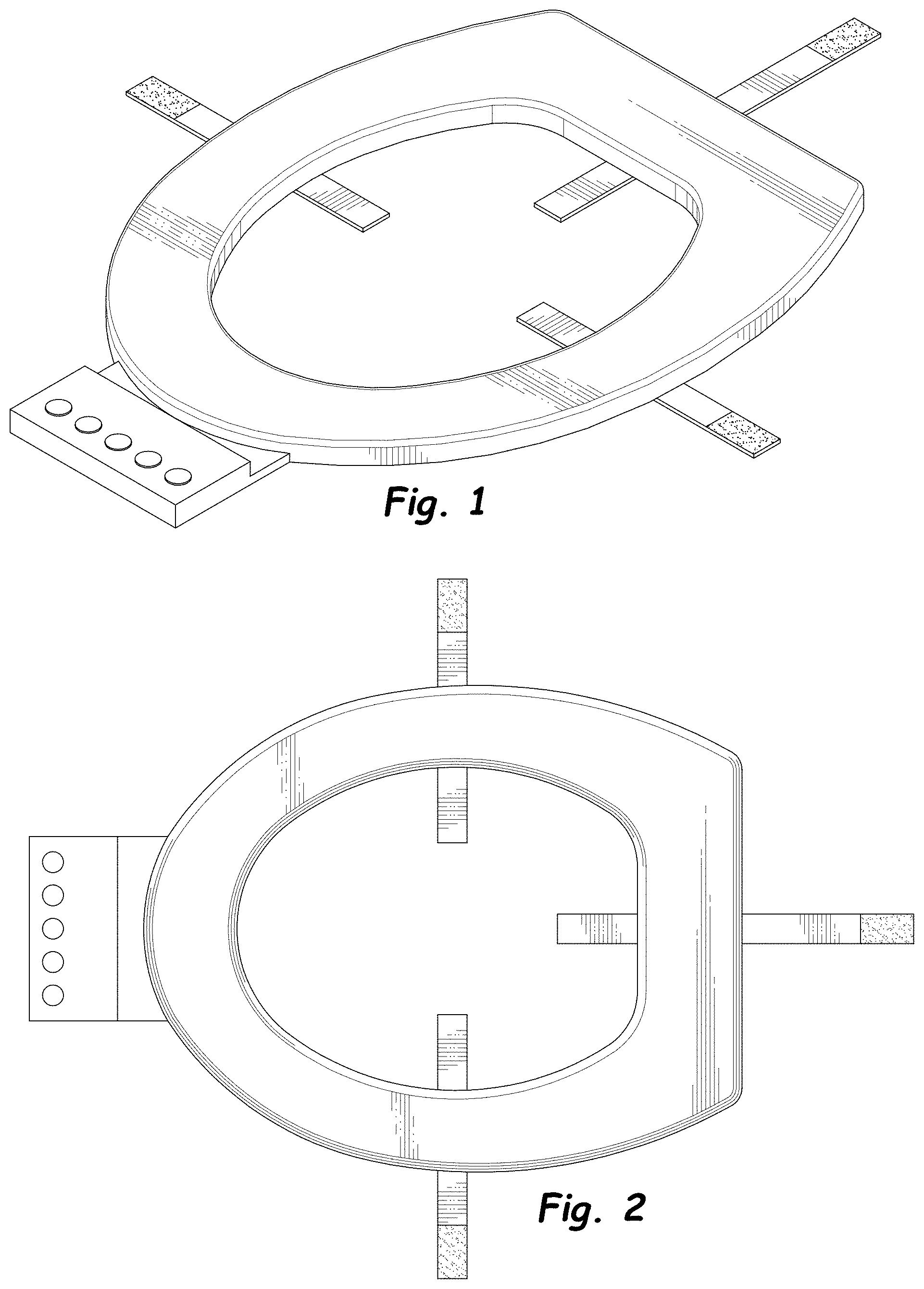 Patent USD1001984 Figure 1 – Toilet seat cover