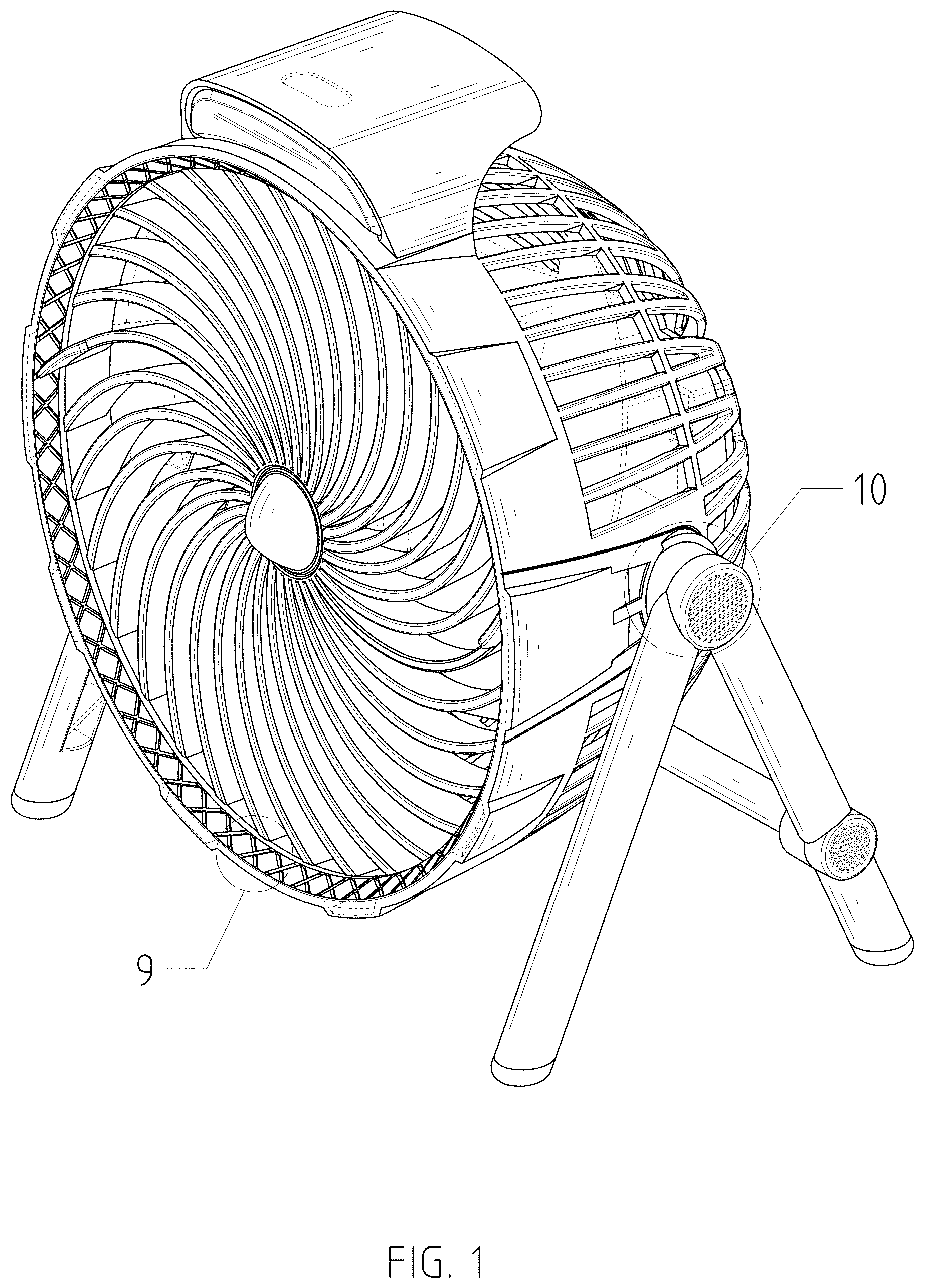 Patent USD1001992 Figure 1 – Outdoor fan