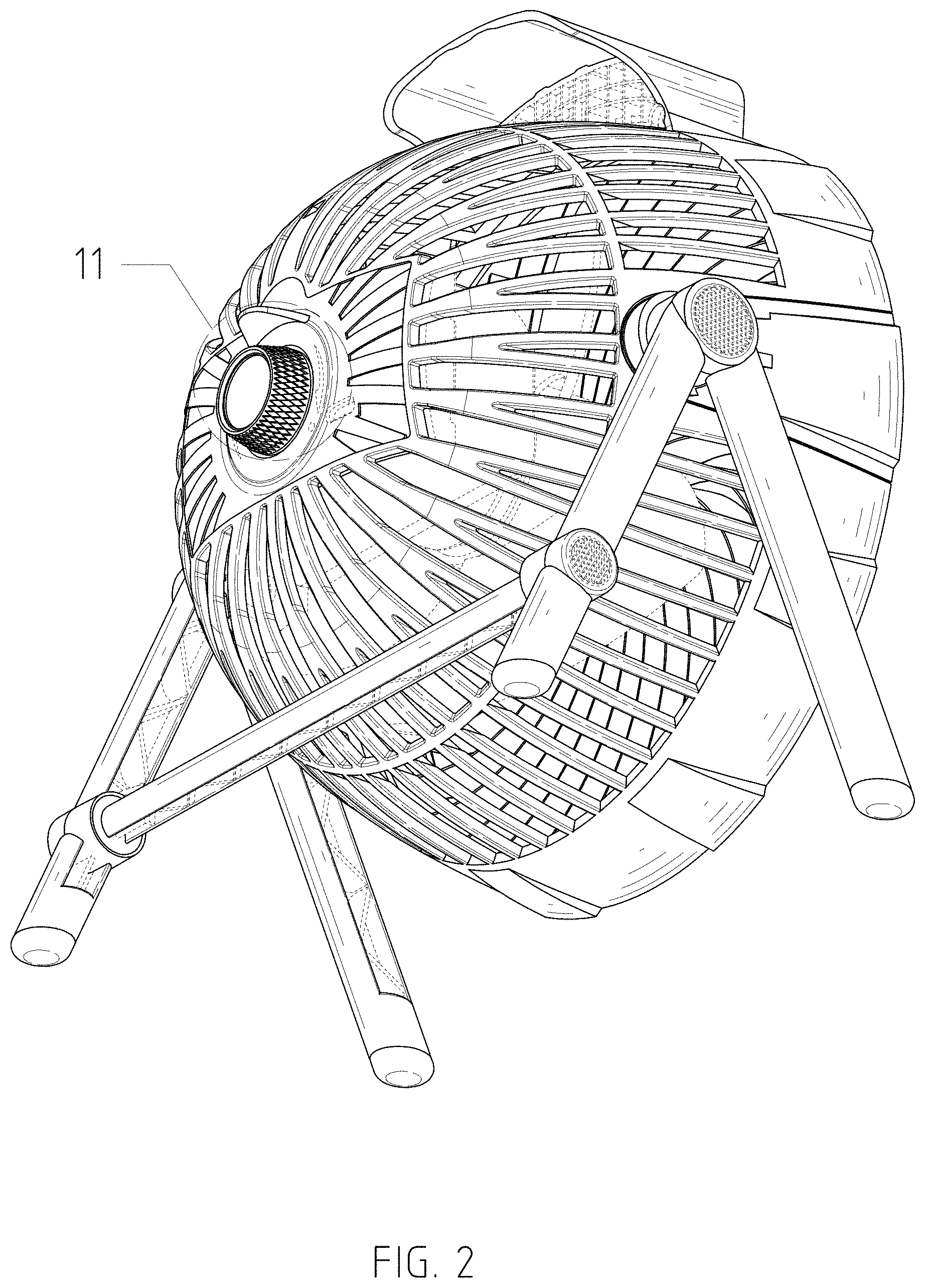 Patent USD1001992 Figure 2 – Outdoor fan