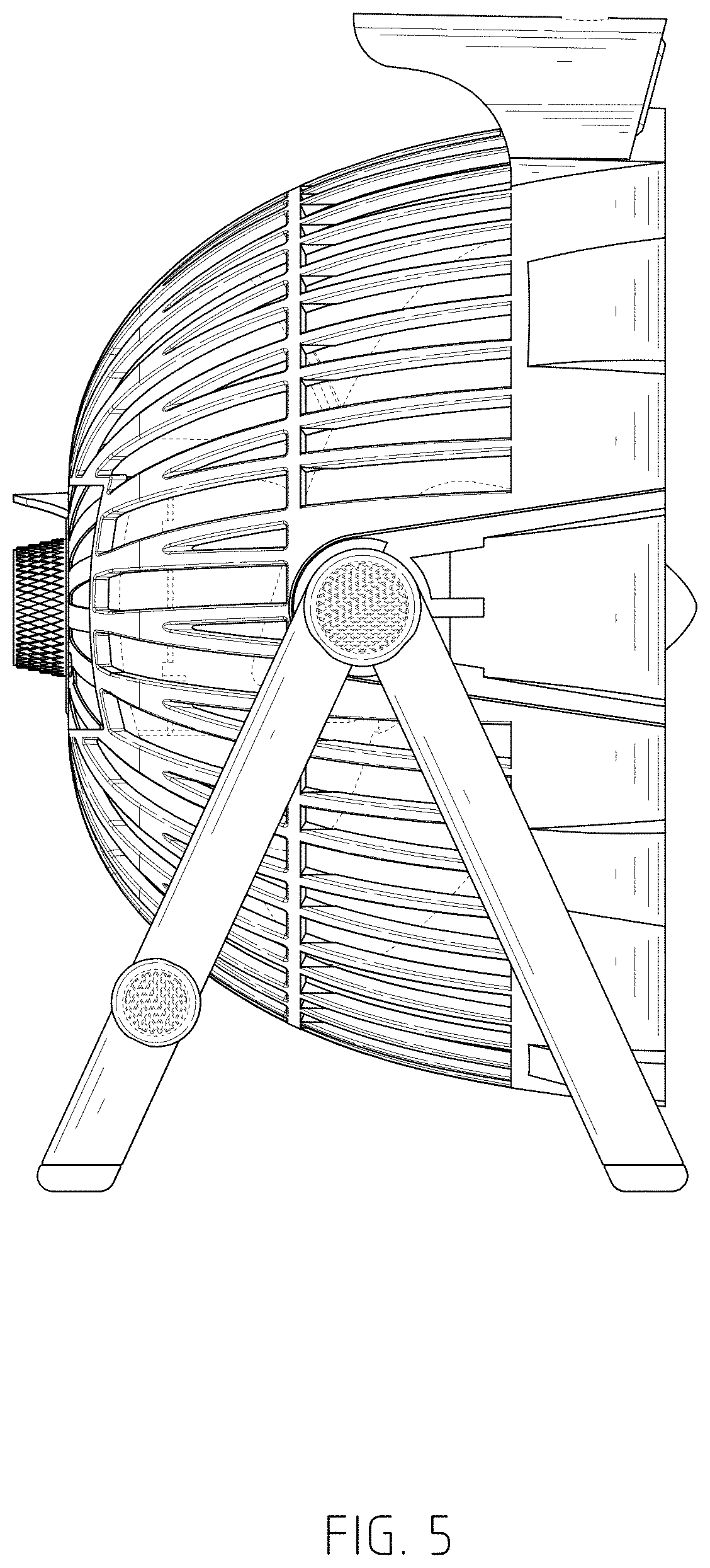 Patent USD1001992 Figure 5 – Outdoor fan