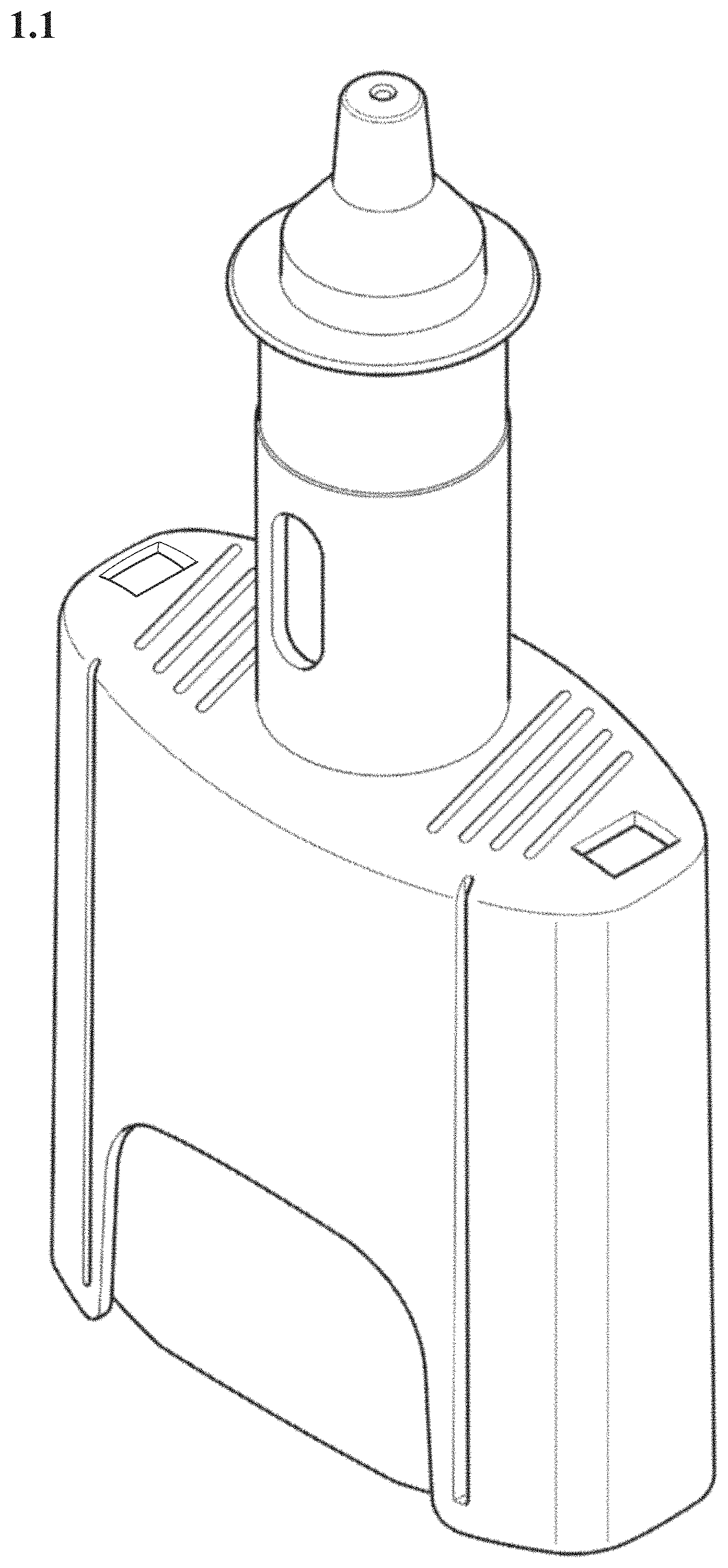 Patent USD1001997 — Device for nasal spray — Figure 1