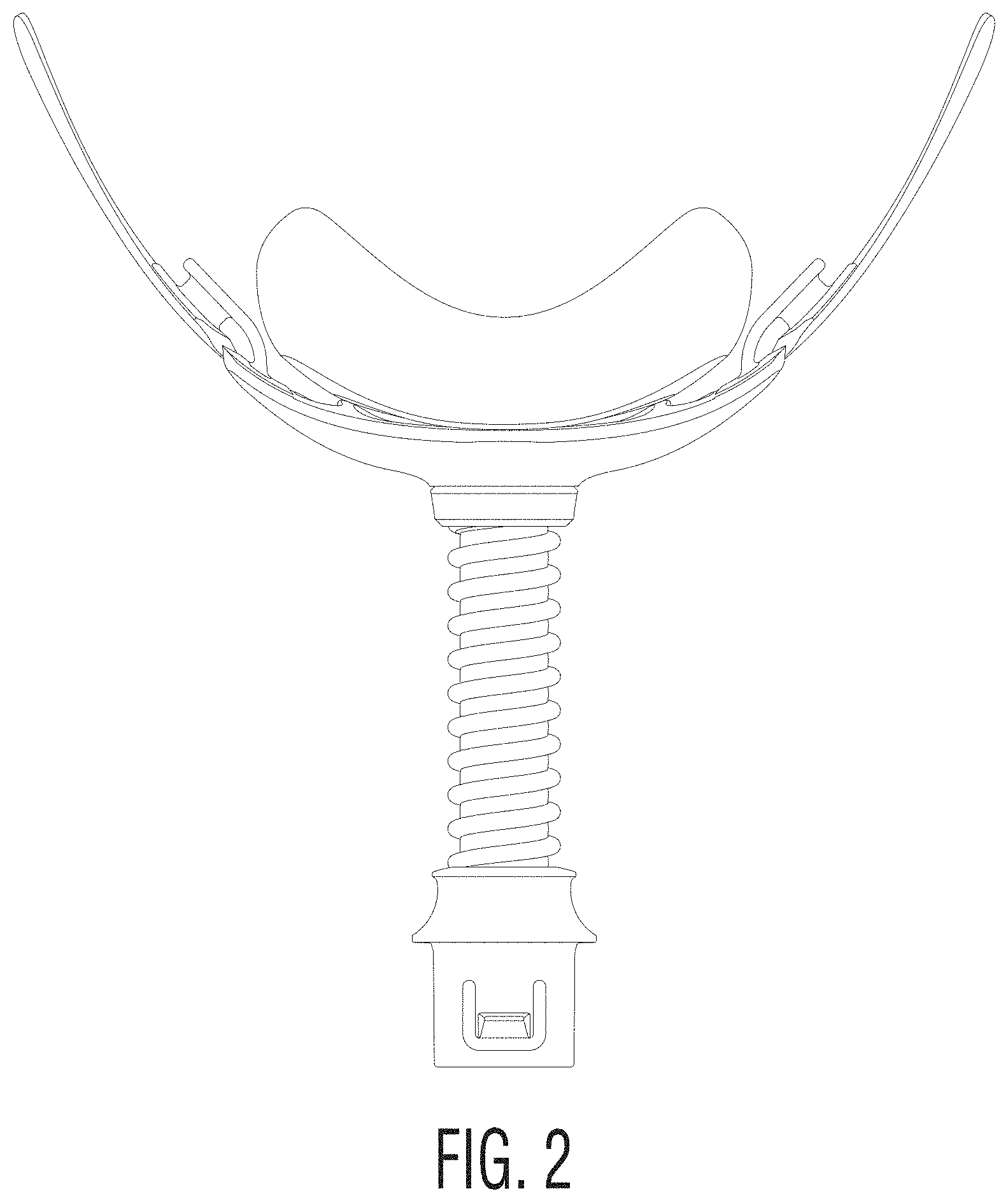 Patent USD1002001 Figure 2 – Nasal mask and tube in combination