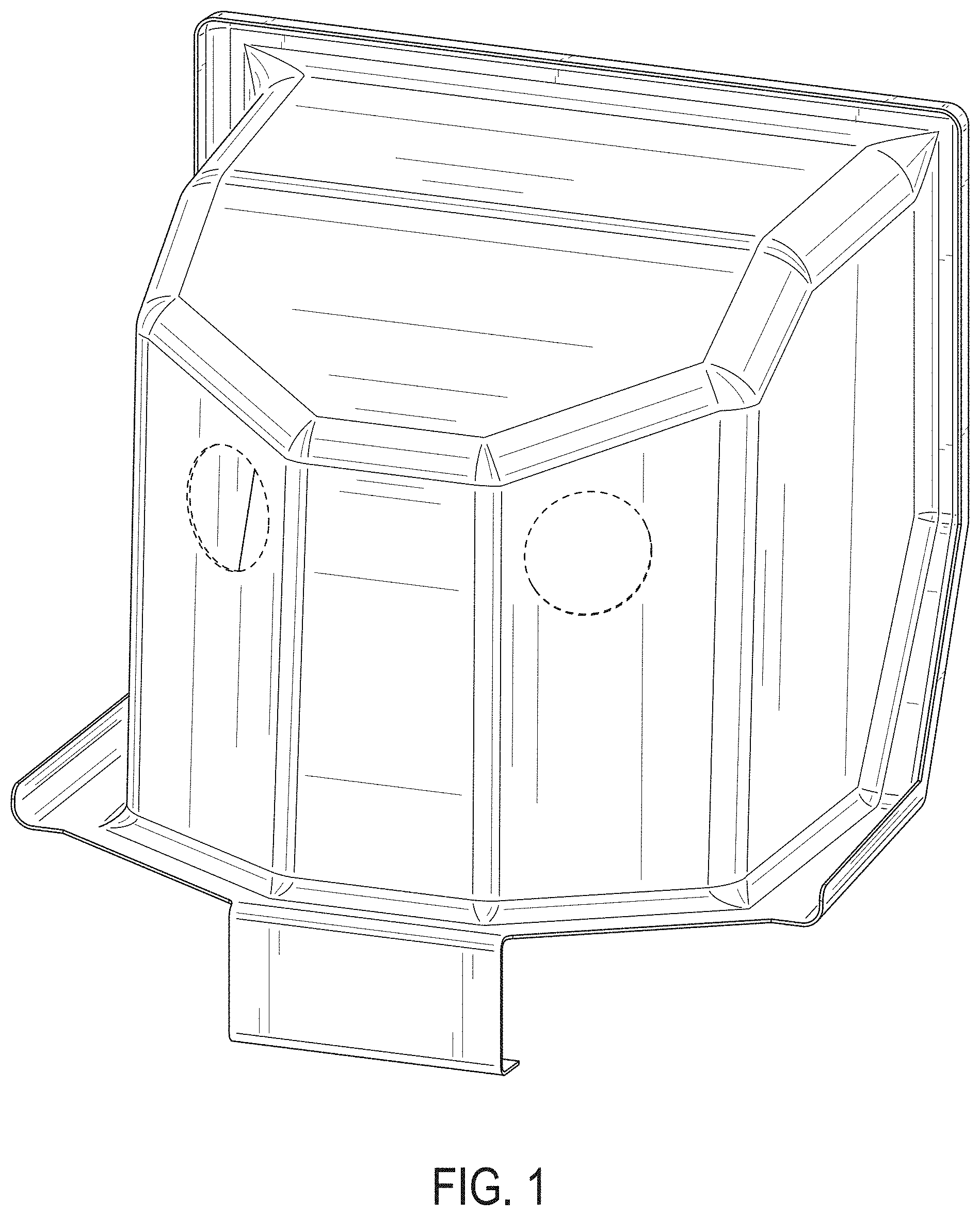 Patent USD1002005 Figure 1 – Intubation shield