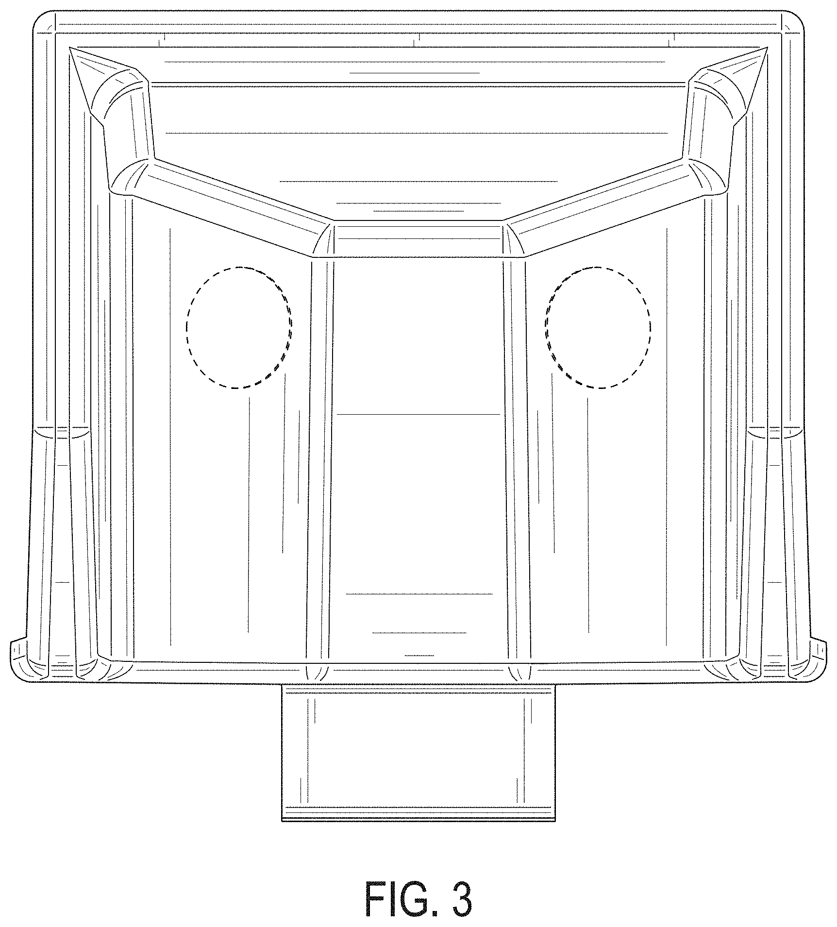 Patent USD1002005 Figure 3 – Intubation shield