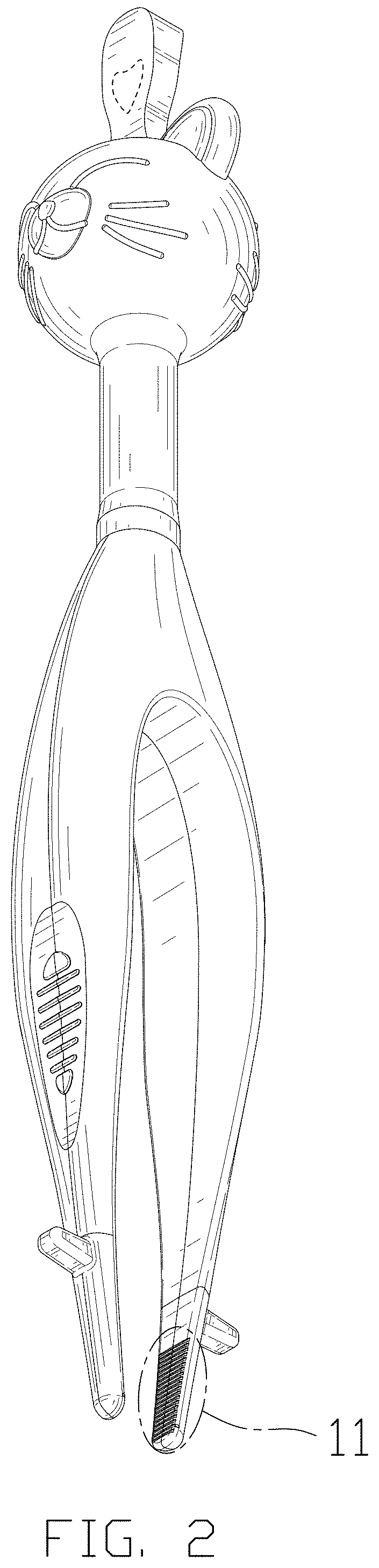 Patent USD1002010 Figure 2 – Nose and ear clearing device